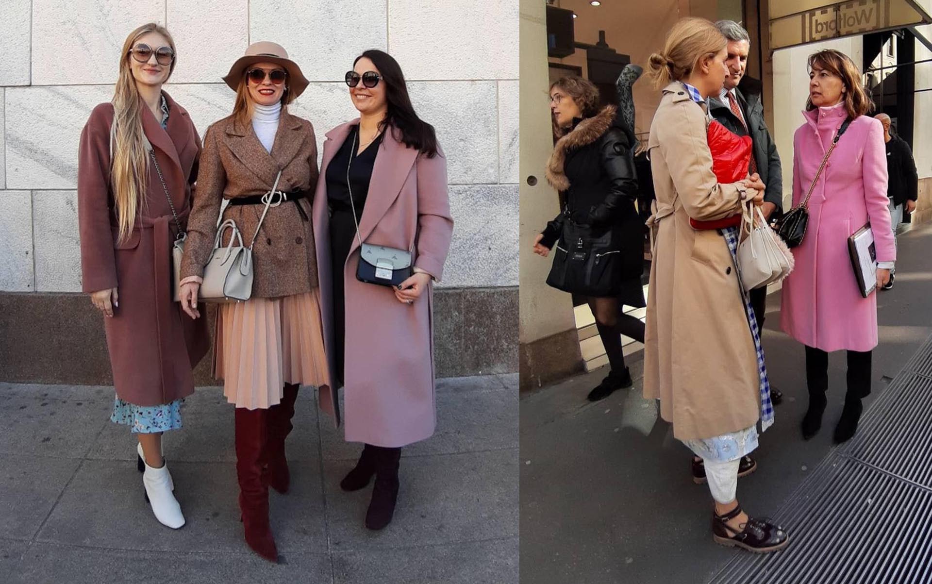 Street style con muchas tonalidades pasteles y beige.