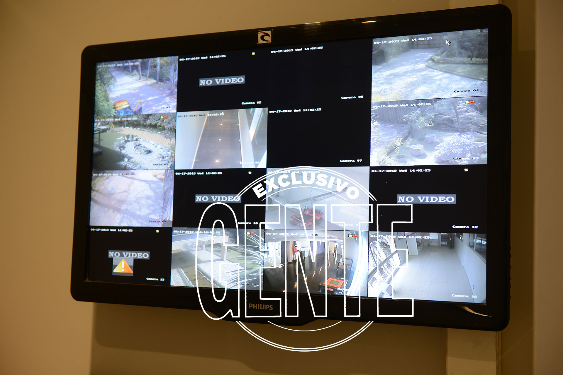 Las cámaras de seguridad de Xanadú. Foto: Julio César Ruiz/GENTE
