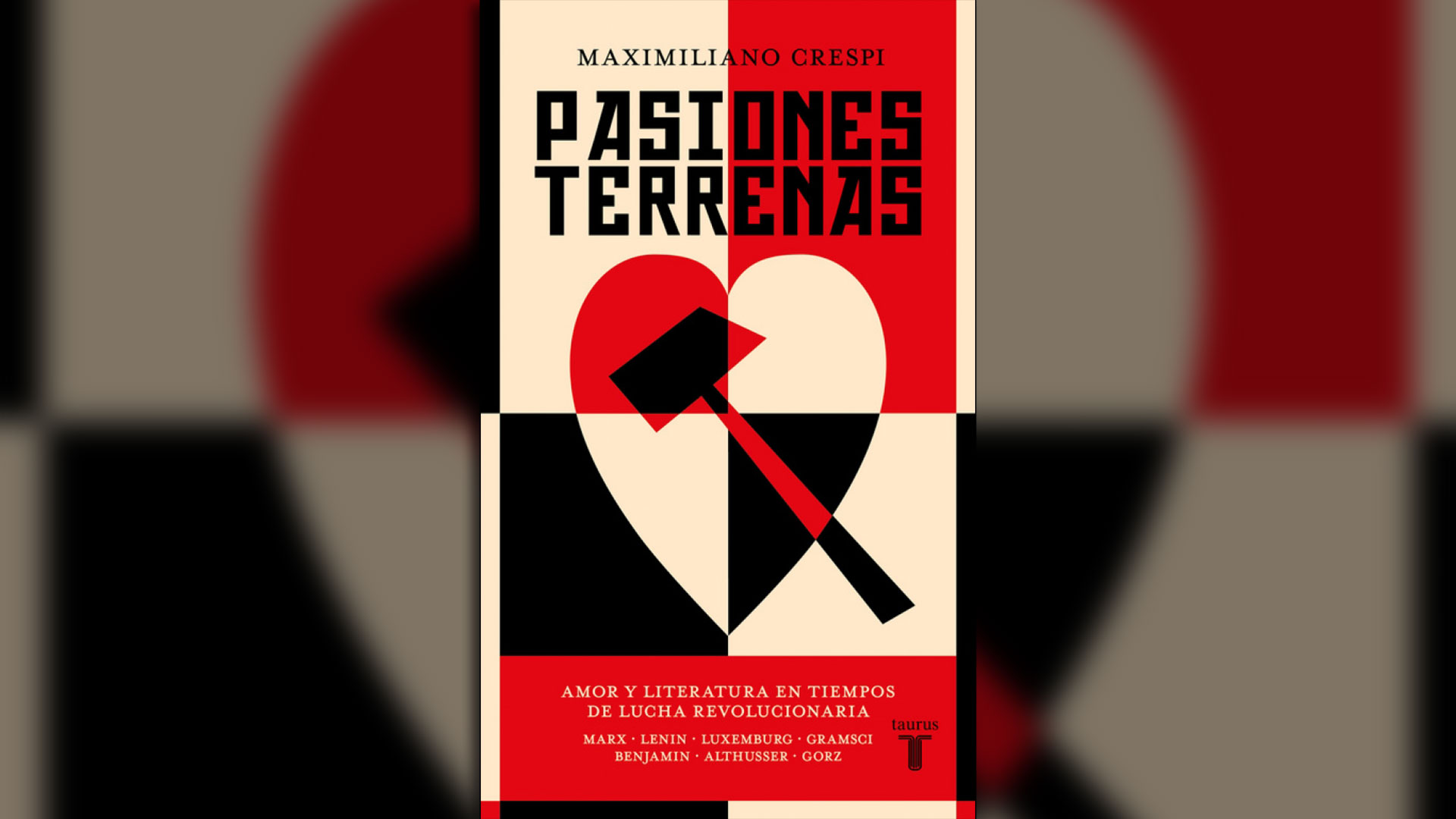 Portada de “Pasiones terrenas” de Maximiliano Crespi