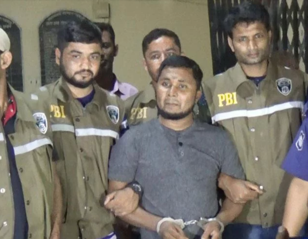 Hafez Abdul Kader, maestro detenido por el homicidio . (Dhaka Tribune)