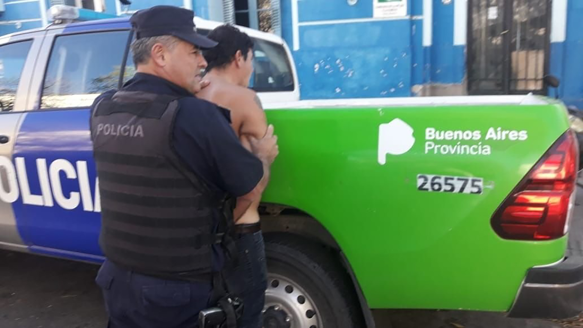 Pablo Cuchán tras la detención en Bahía Blanca