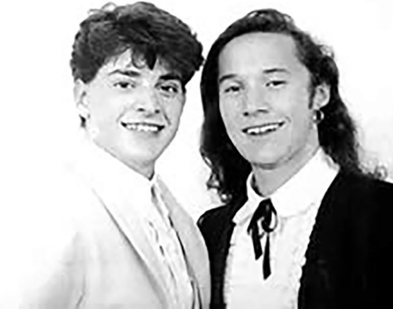 Pablo Rago y Diego Torres, protagonistas de la obra El Zorro, en 1991