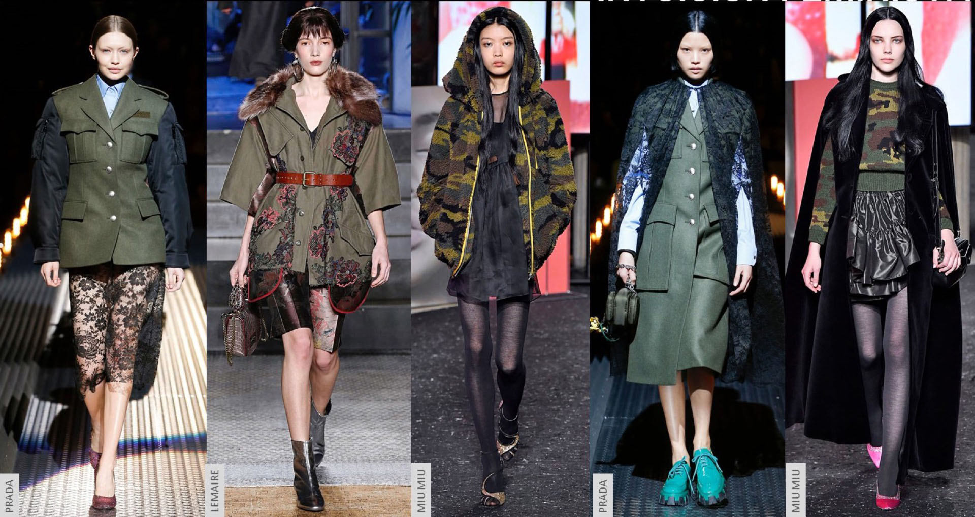 El estilo militar para una mujer que quiere ir “armada”.