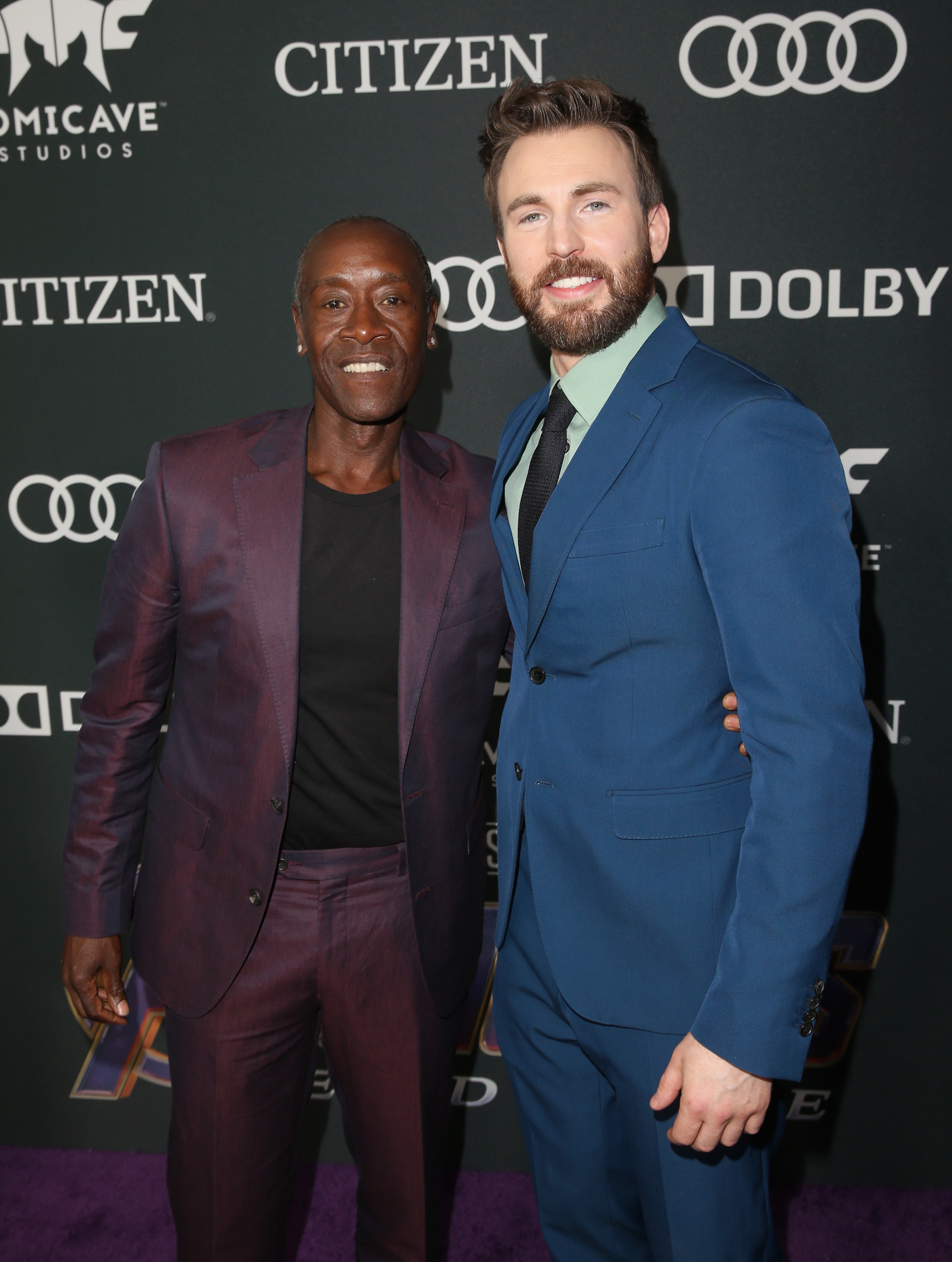 Don Cheadle y Chris Evans