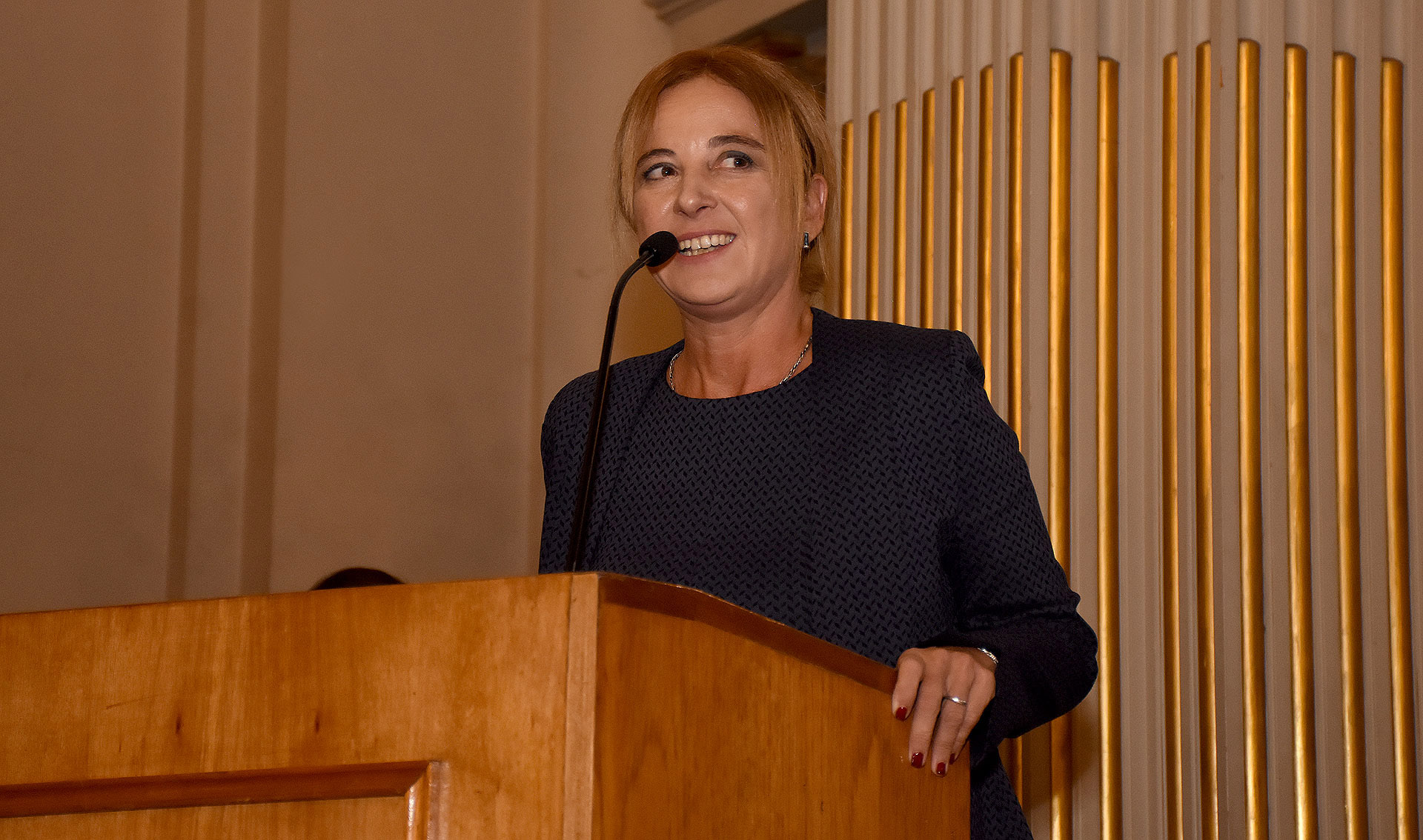 La diputada Carolina Estebarena durante su discurso