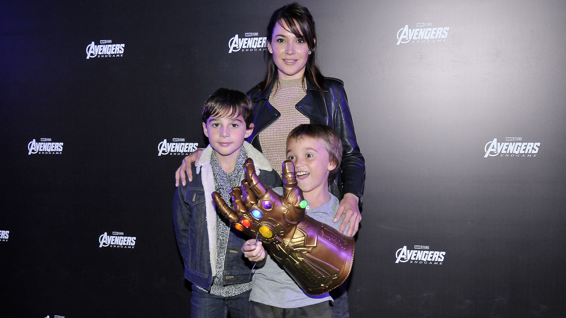 Valeria Gastaldi y sus hijos Santino y Manuel