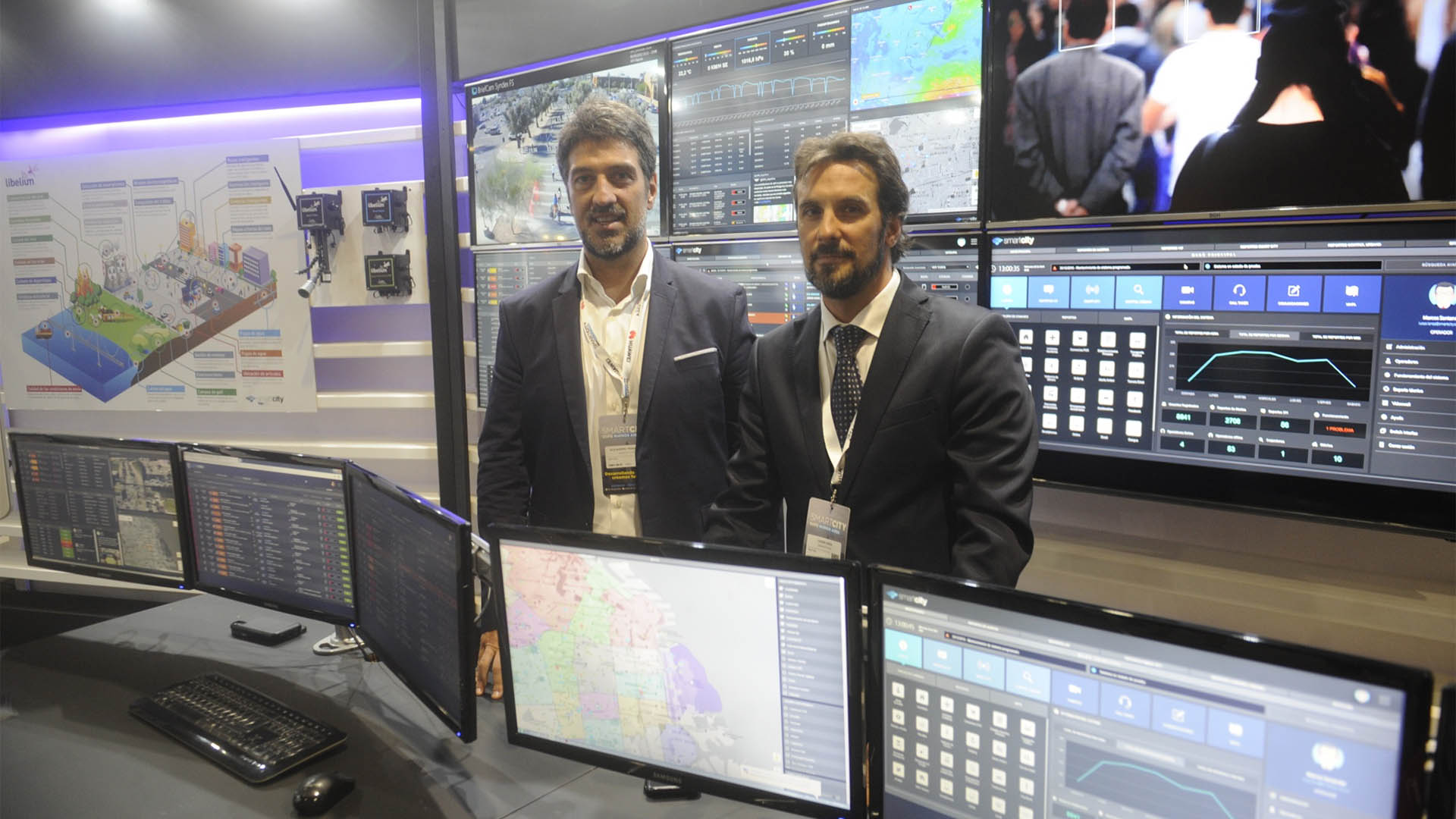 Alejandro Trasmonte, presidente del grupo TNG y Lucas Lanza, director de Smart City TNG (Dino Calvo).