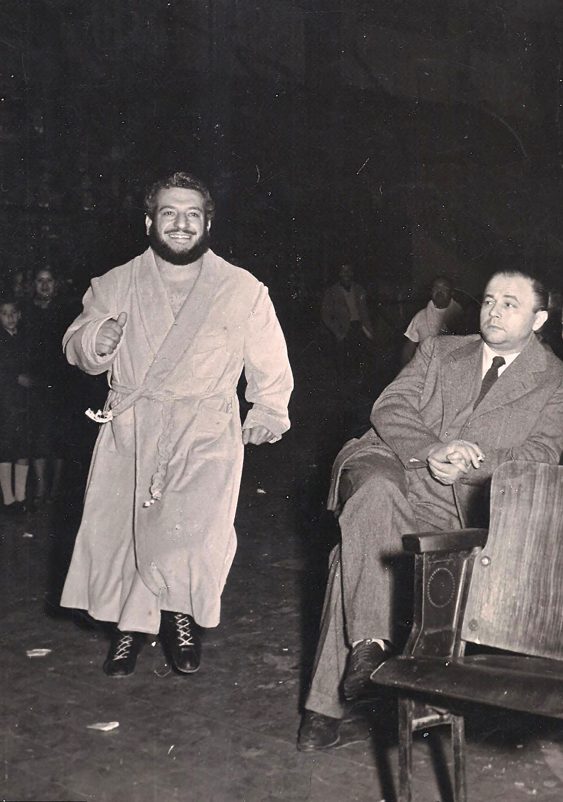 Martín Karadagian y Lázaro Koci en el Luna Park