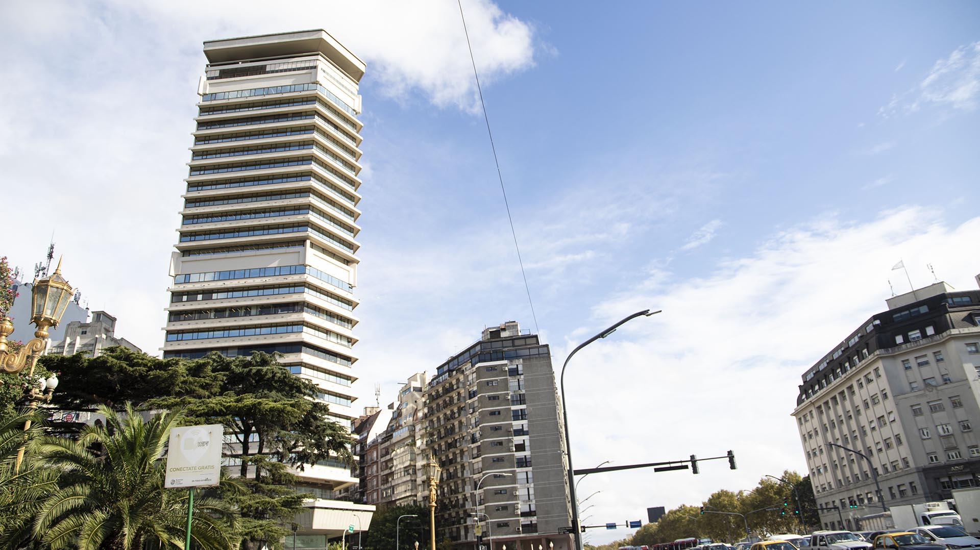 La torre pentagonal también conocida como “flotante”
