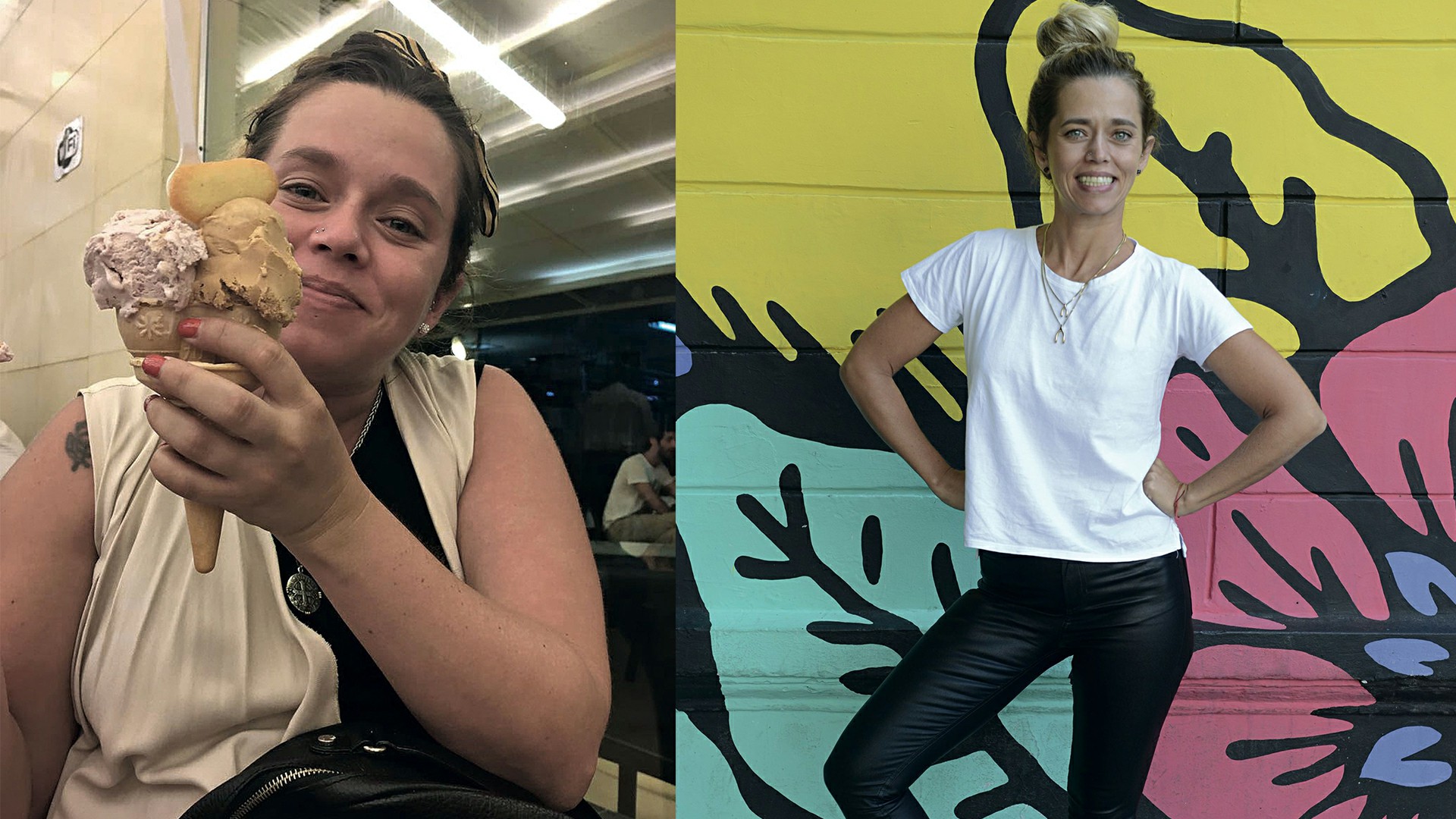 “Sentí que tenía que resucitar como el ave Fénix. Así que empecé a caminar ocho kilómetros diarios y a comer un poco más saludable”, comenta María José Olivero.