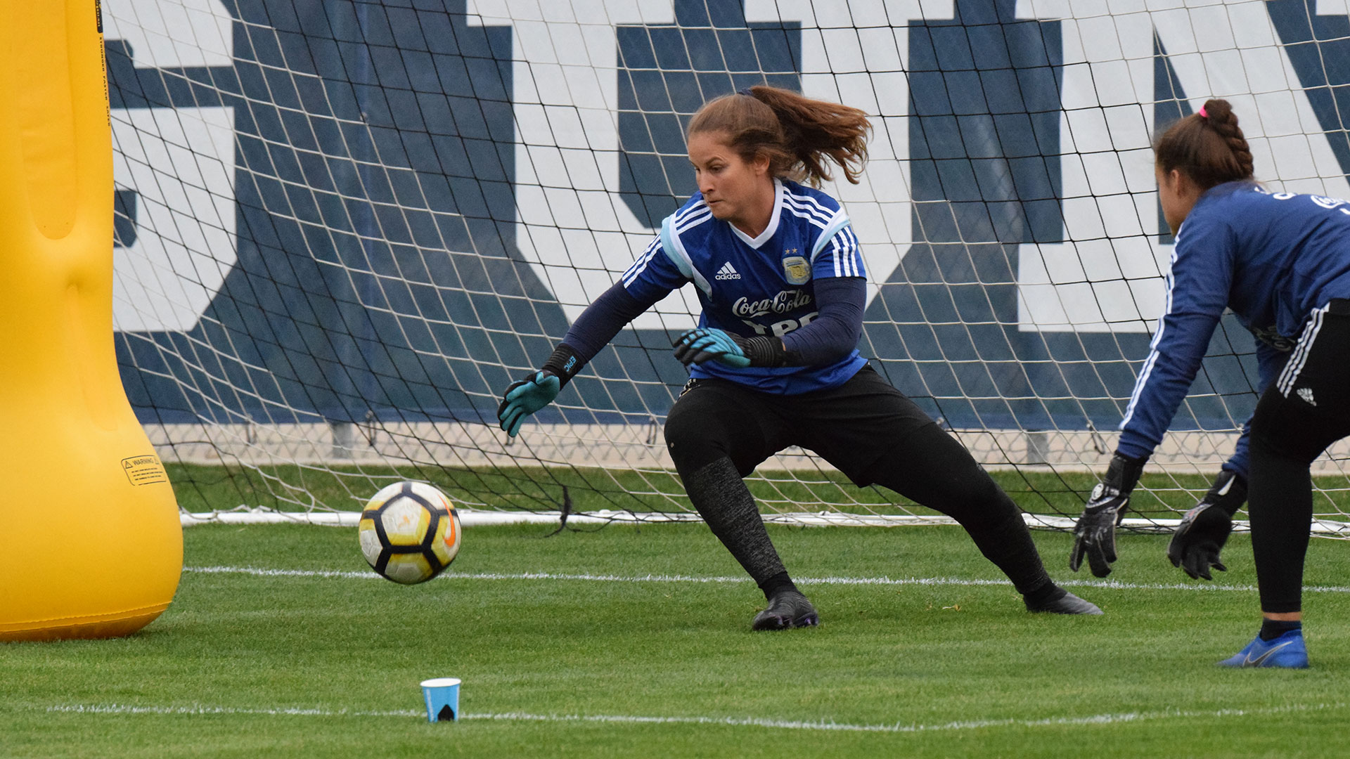 Garton hoy entrena con Sol de Mayo de San Luis (Foto: Stefanía León – AFA)