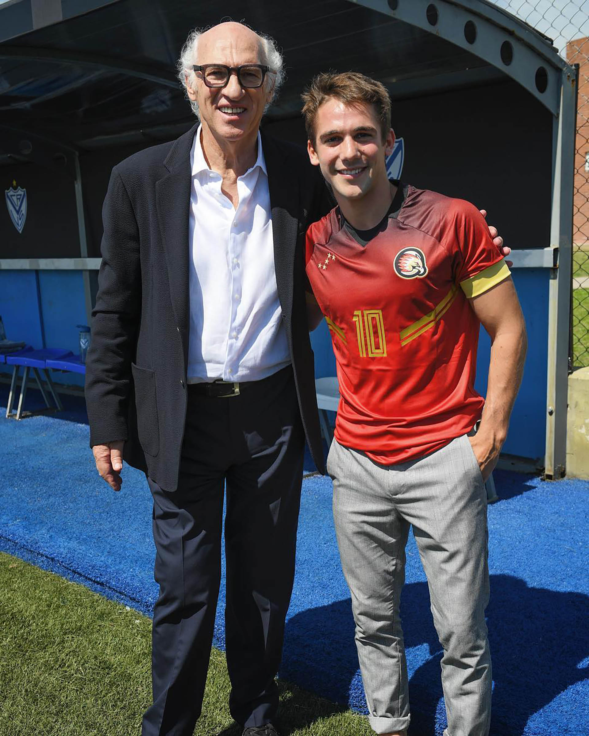 Mariano González junto a Carlos Bianchi, uno de sus ídolos (Foto: @marianog)