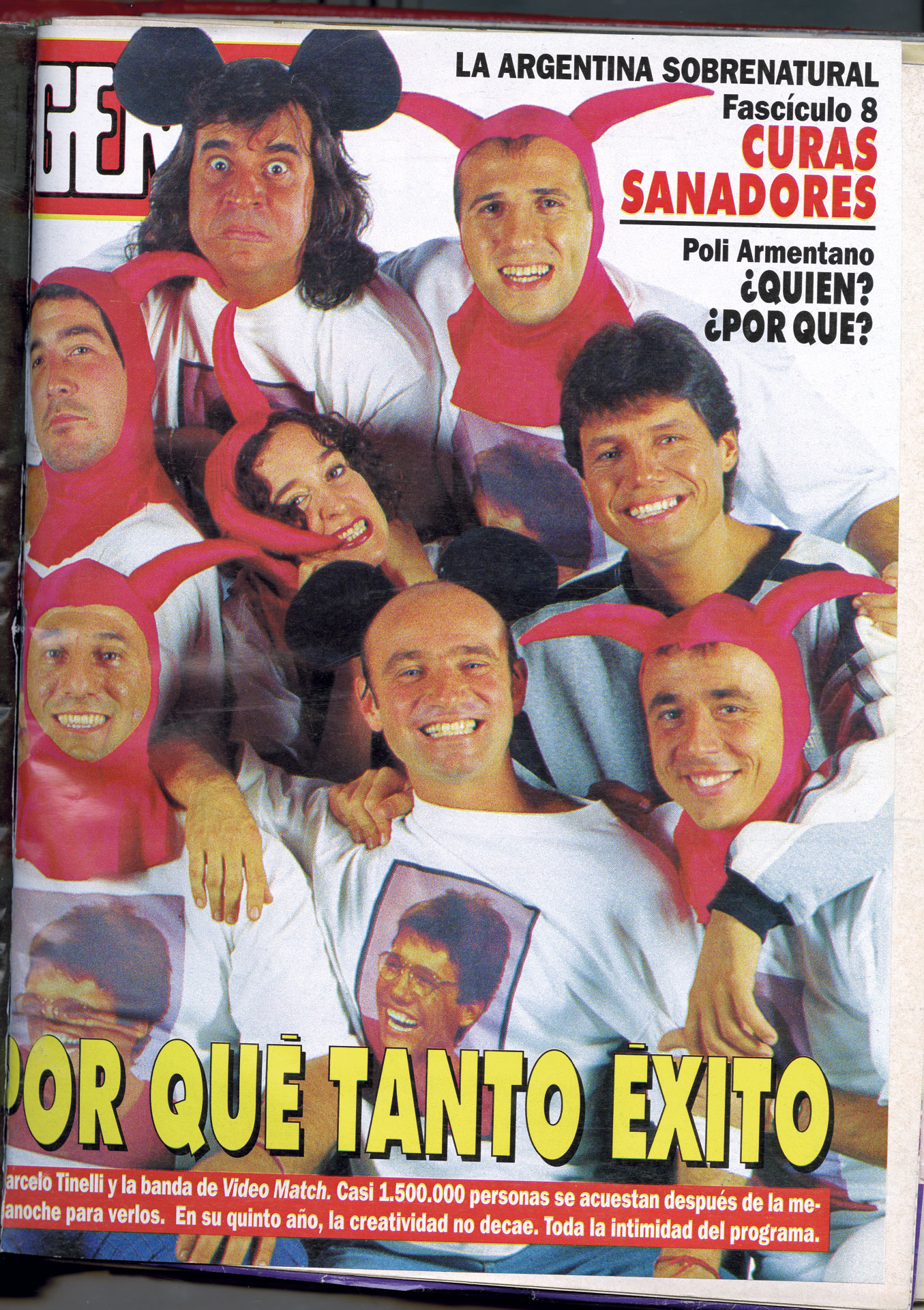 Tapa de GENTE de 1994: “Casi 1.500.000 personas se acuestan después de medianoche para verlos”.