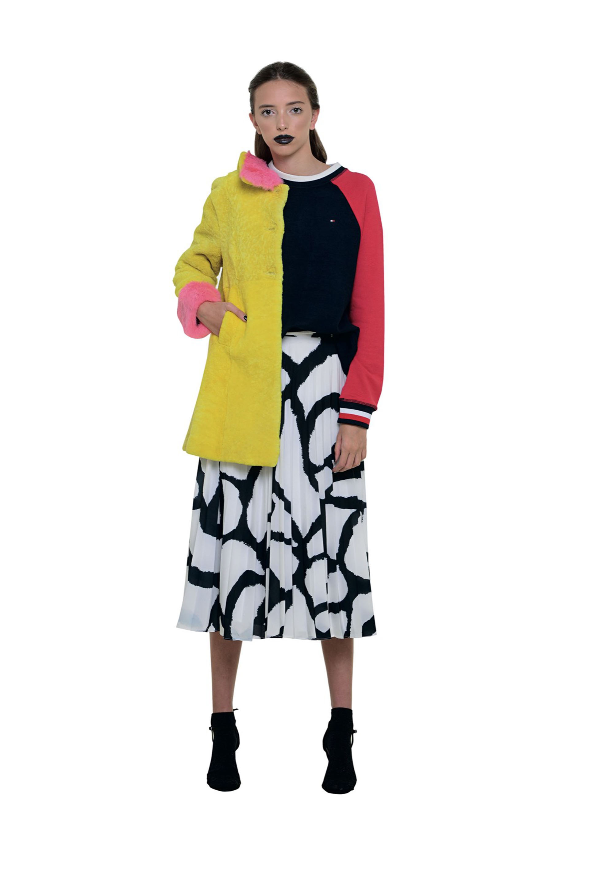 Falda midi, muy onda años cincuenta.
