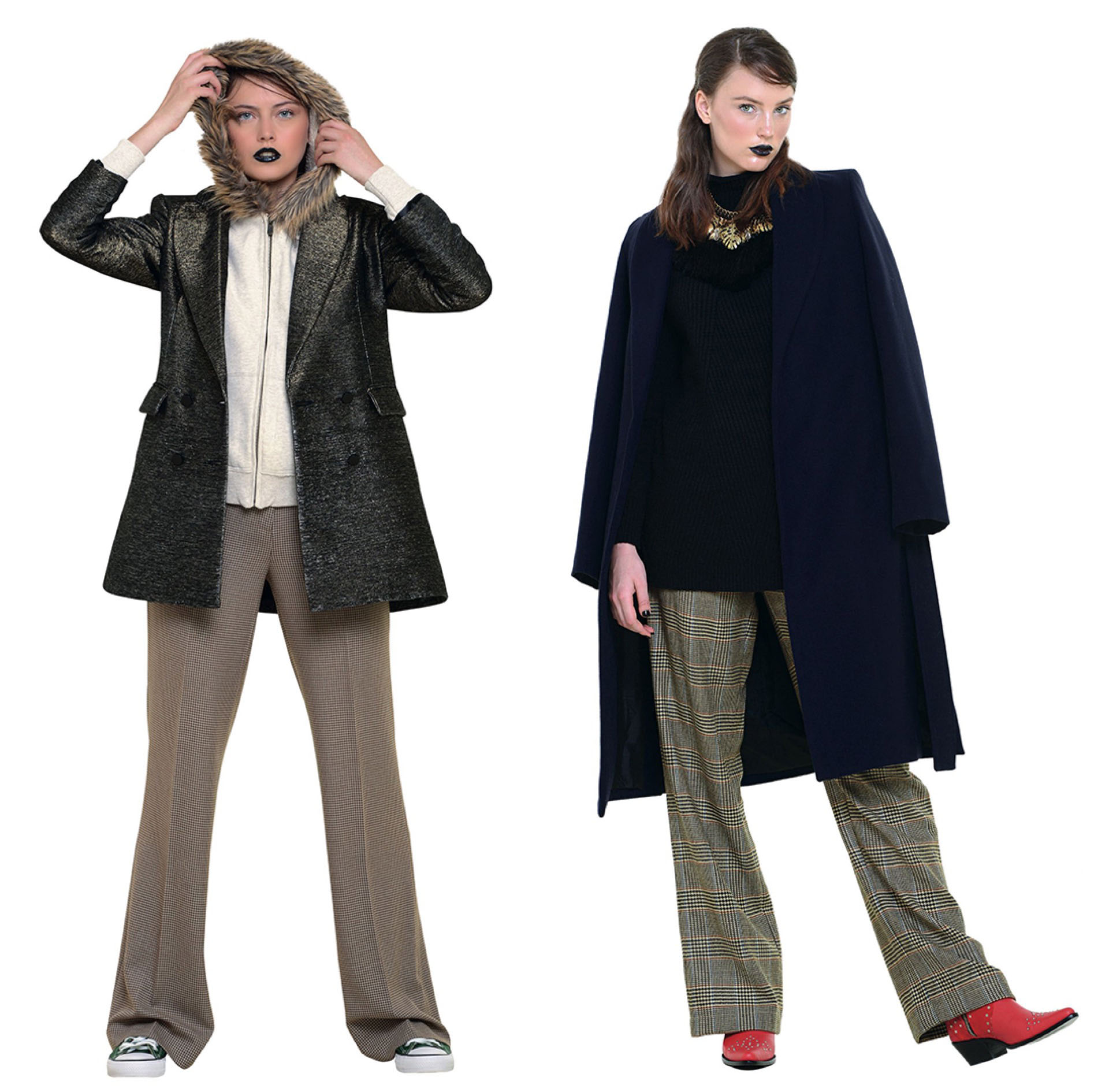 Pantalones anchos para un look lady like.