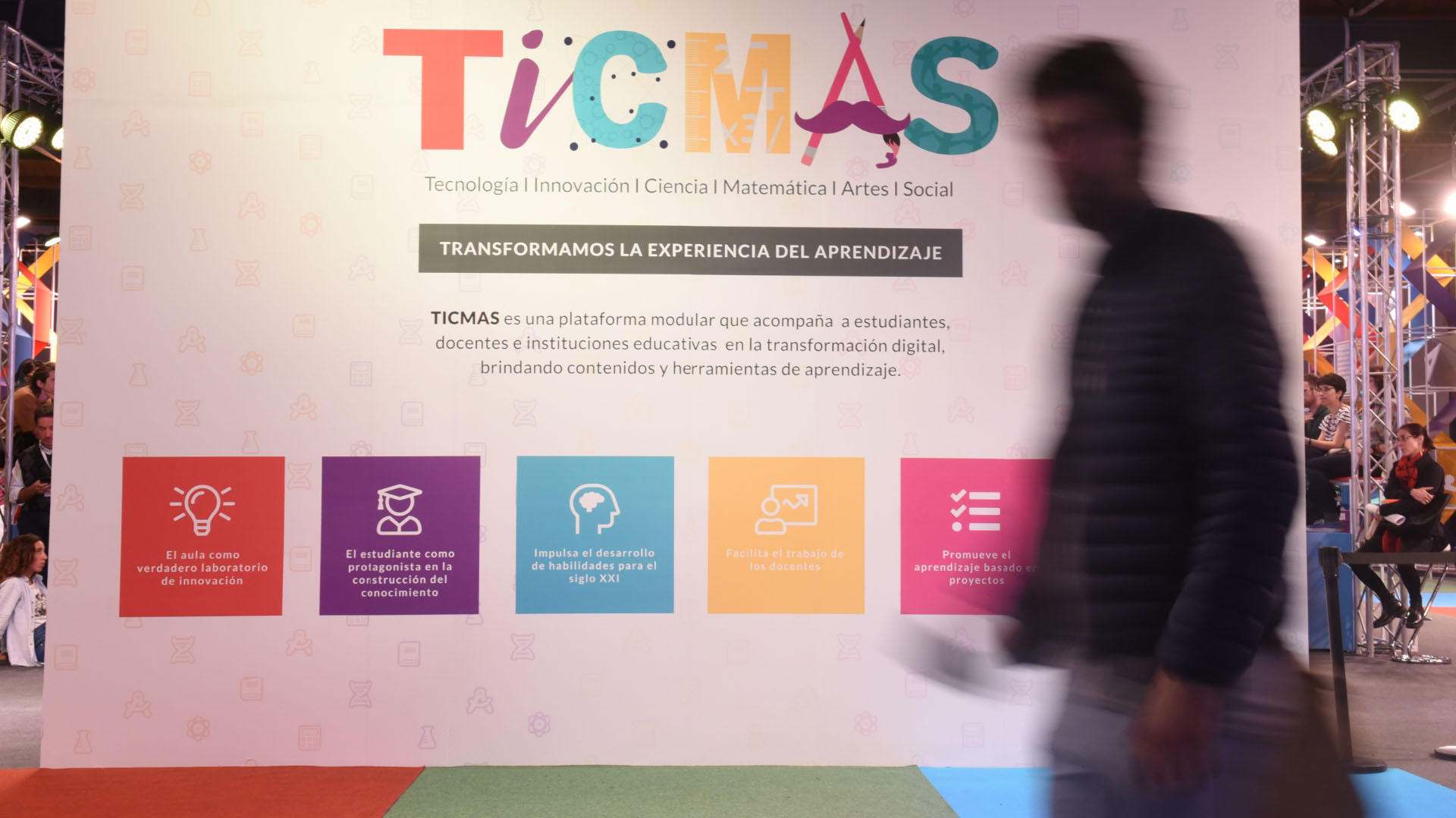 El espacio de TICMAS en la Feria del Libro