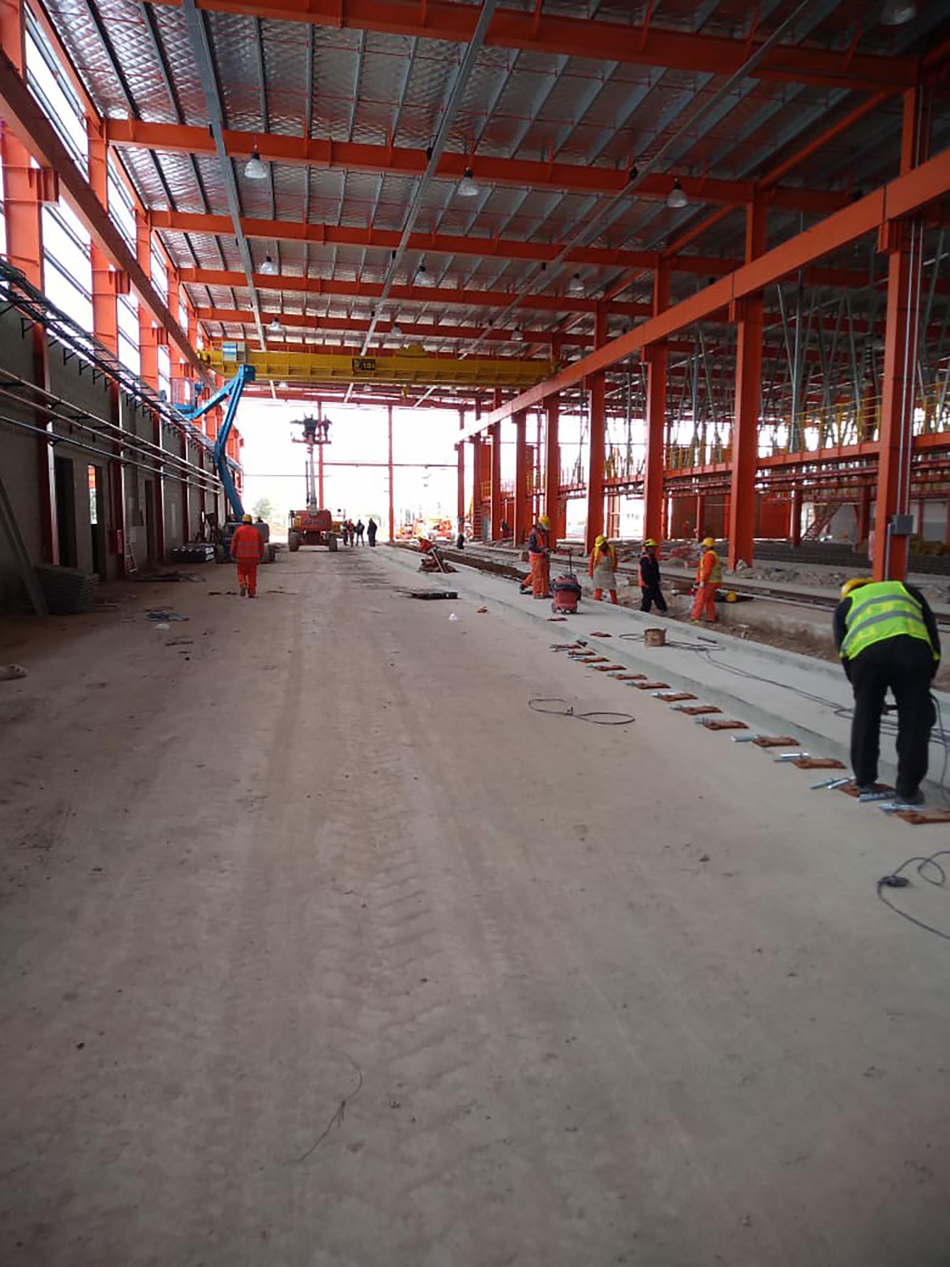 Tren Roca a La Plata, Tolosa, nuevo taller de trenes