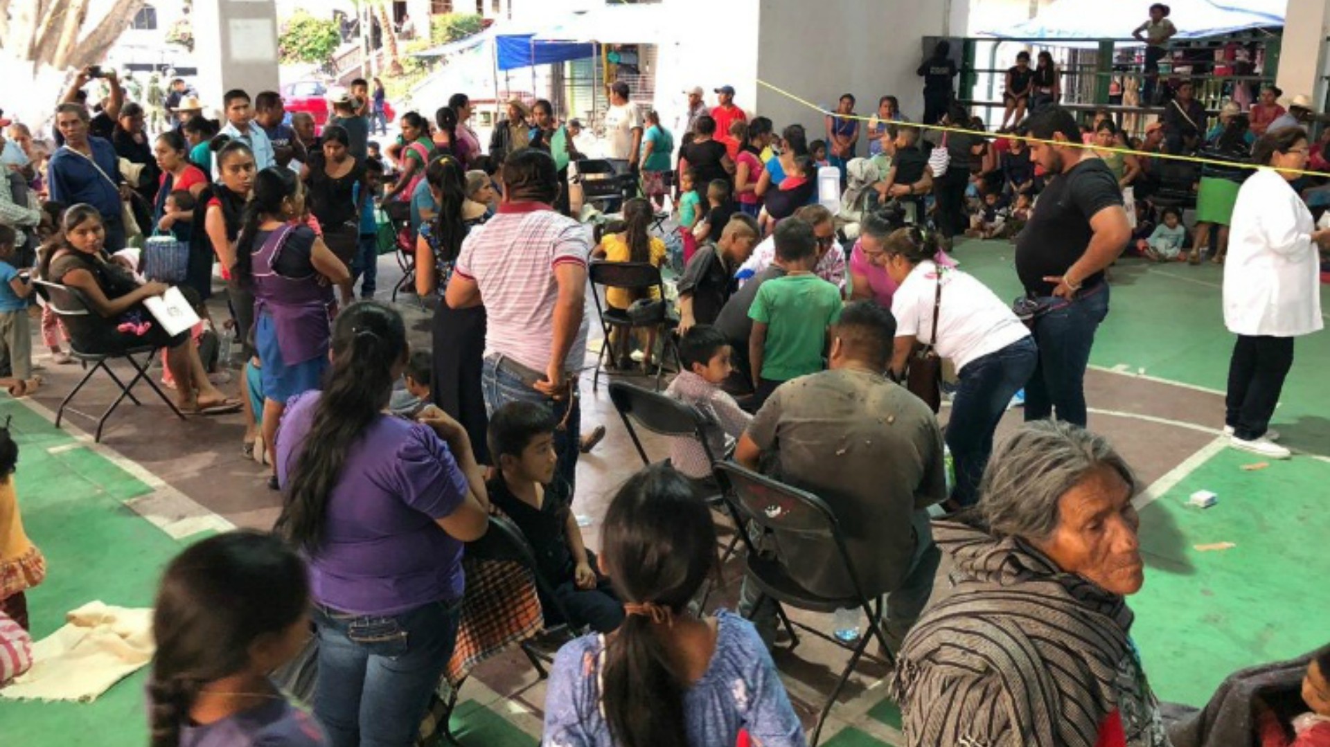Las intoxicaciones ocurrieron durante los festejos del día del niño (Foto: Twitter – Héctor Astudillo)