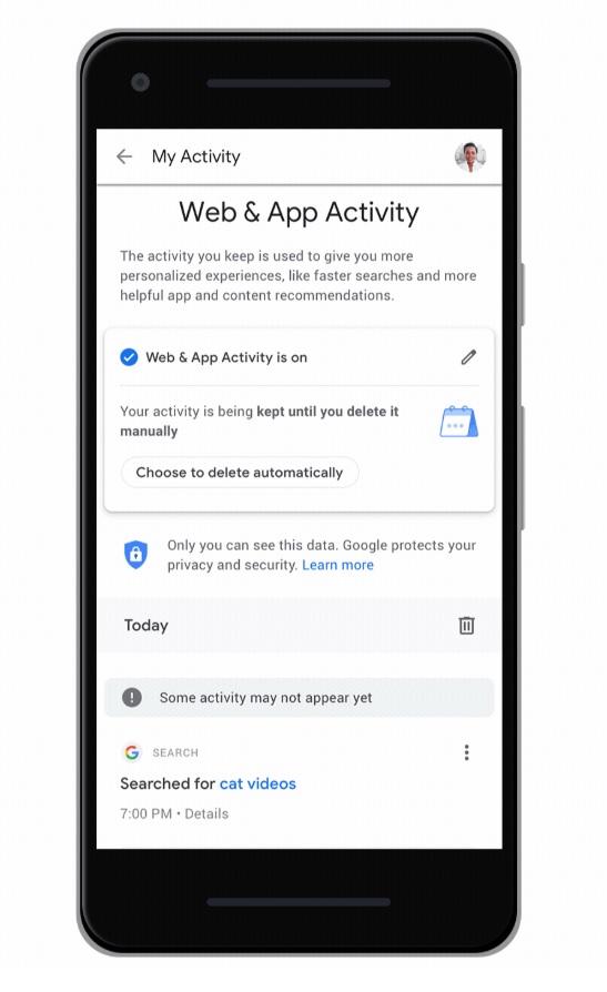 Google anunció la incorporación de una nueva herramienta para administrar los datos que se almacenan en la cuenta del usuario.