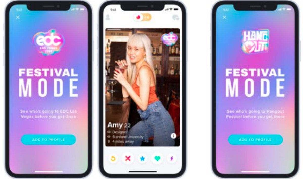 Tinder lanza actualización pensada en festivales de música (Foto: Especial)
