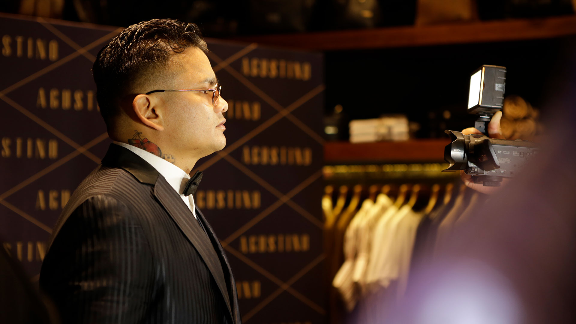 Chino Maidana, durante su relanzamiento como promotor de boxeo