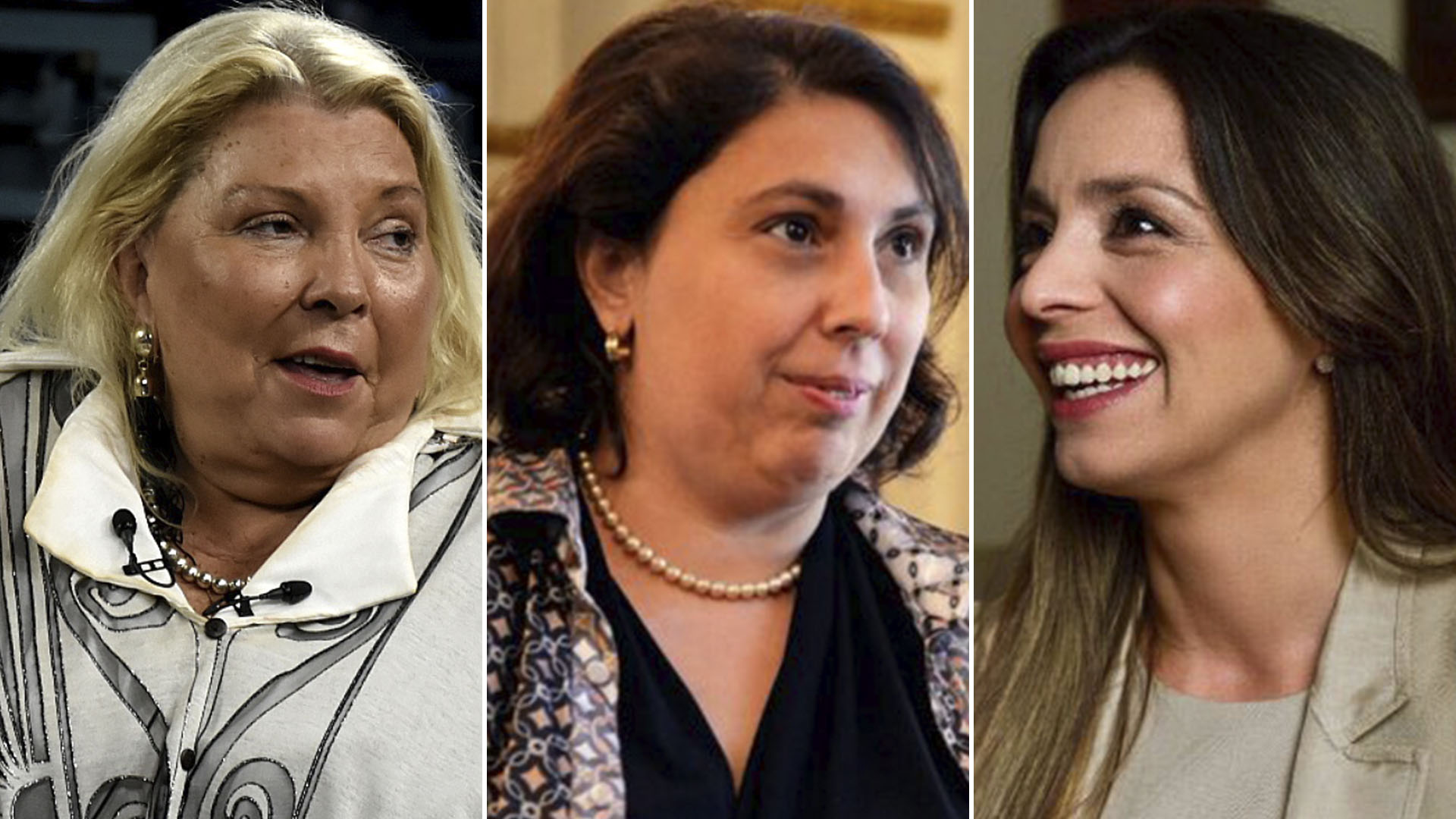 Elisa Carrió, Paula Oliveto y Mariana Zuvic