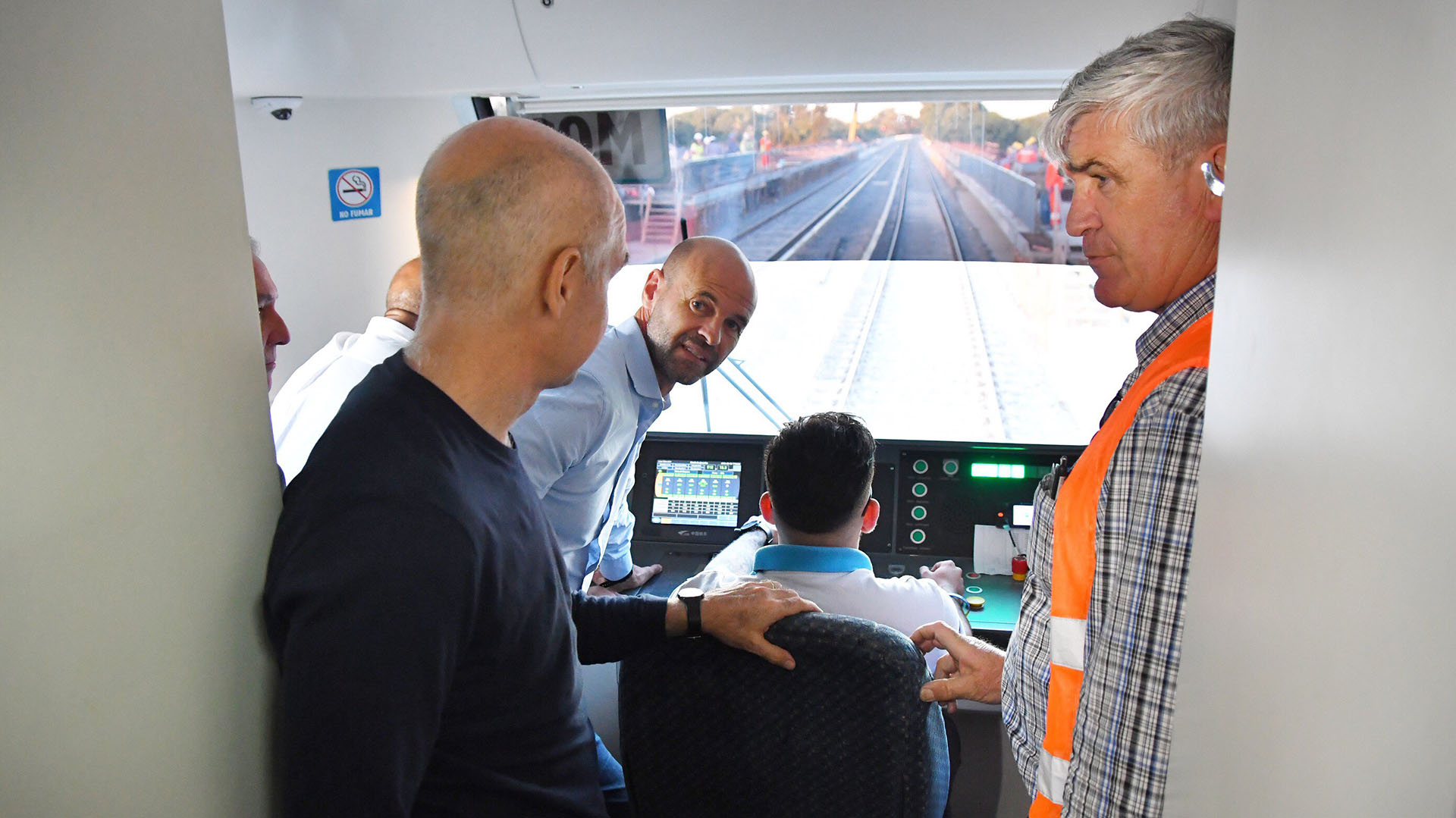 El Ministro de Transporte, Guillermo Dietrich, también fue parte de la comitiva oficial (Prensa: GCBA)