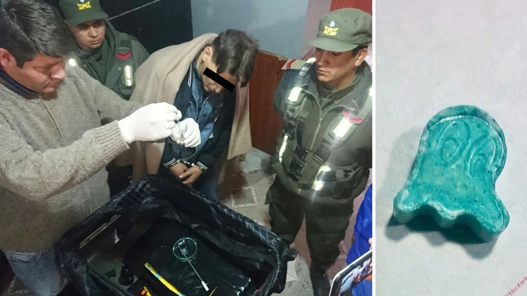 Gorgemans al ser detenido por Gendarmería.