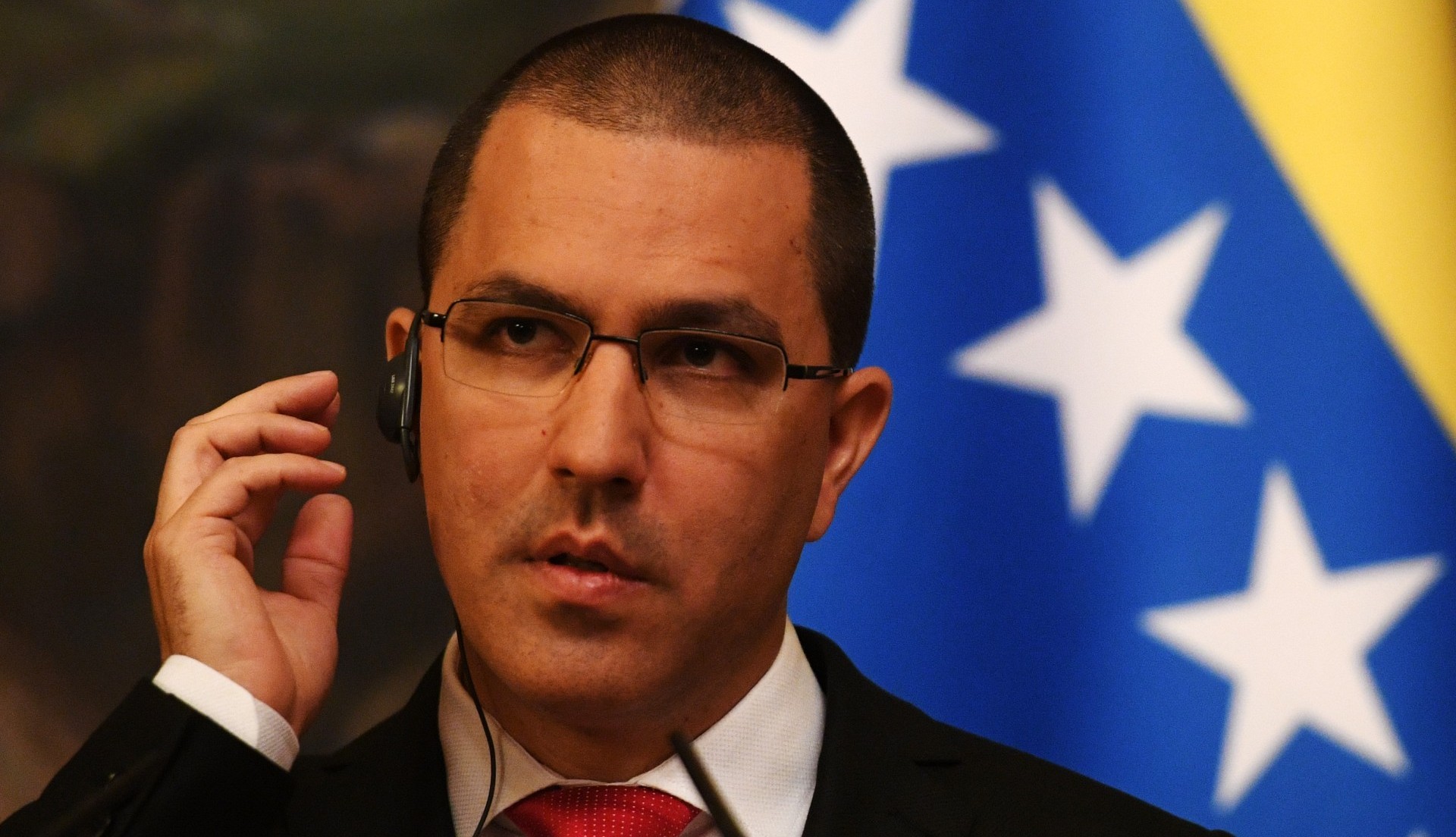 Jorge Arreaza se reunió con el canciller ruso, reafirmando el respaldo del Kremlin (AFP)