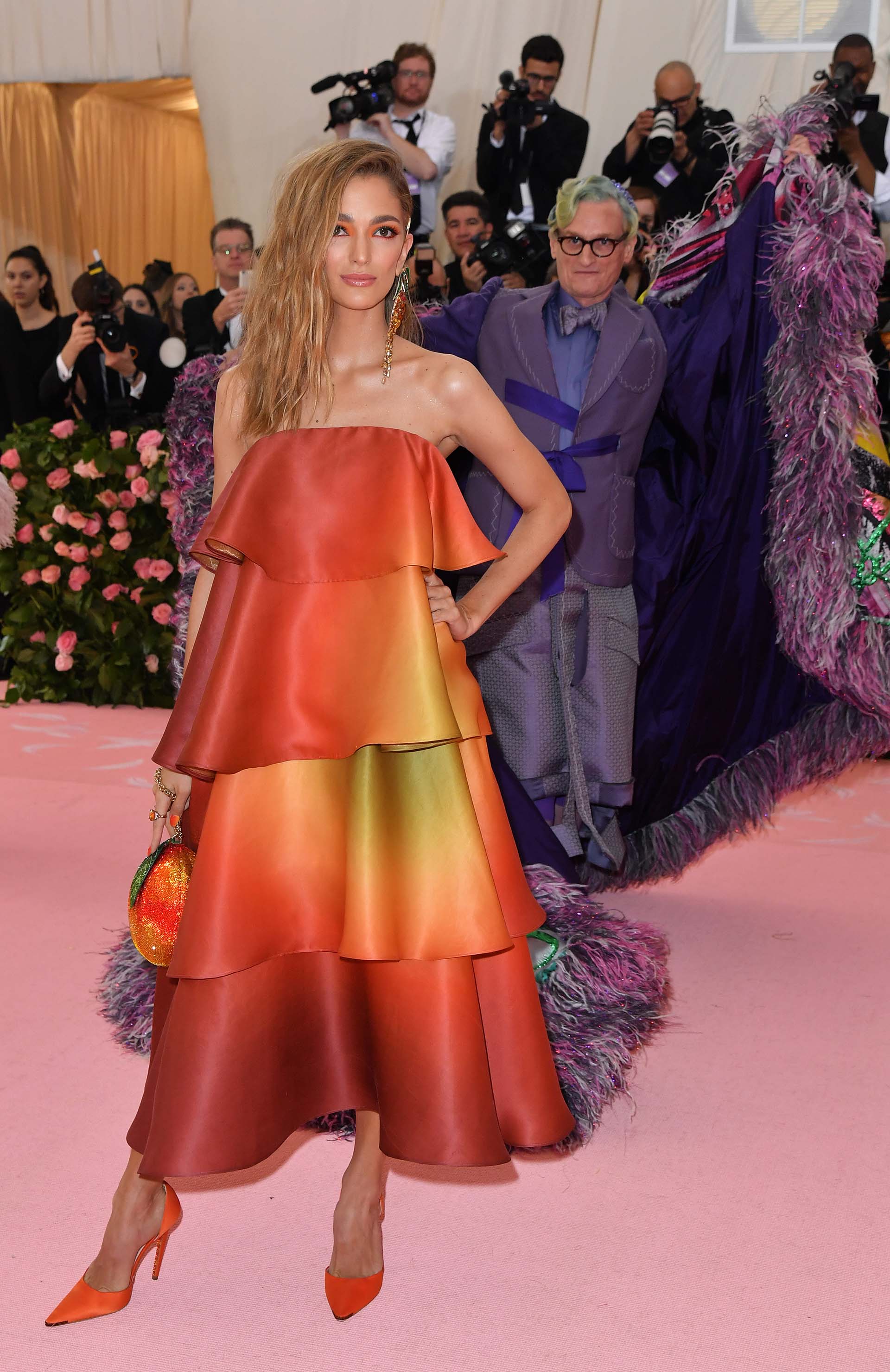 La empresaria Sofía Sánchez Barrenechea, junto con la actriz y modelo Camila Morrone fueron las únicas argentinas que dieron el presente en la alfombra rosa