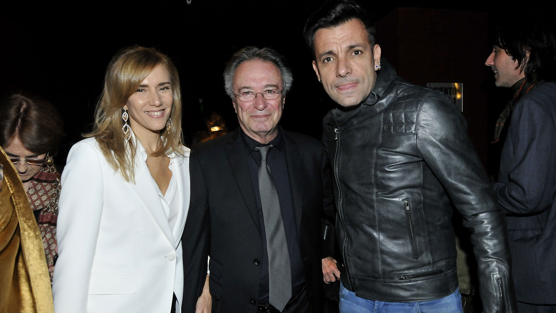 Marina Borensztein, Oscar Martínez y Martín Bossi