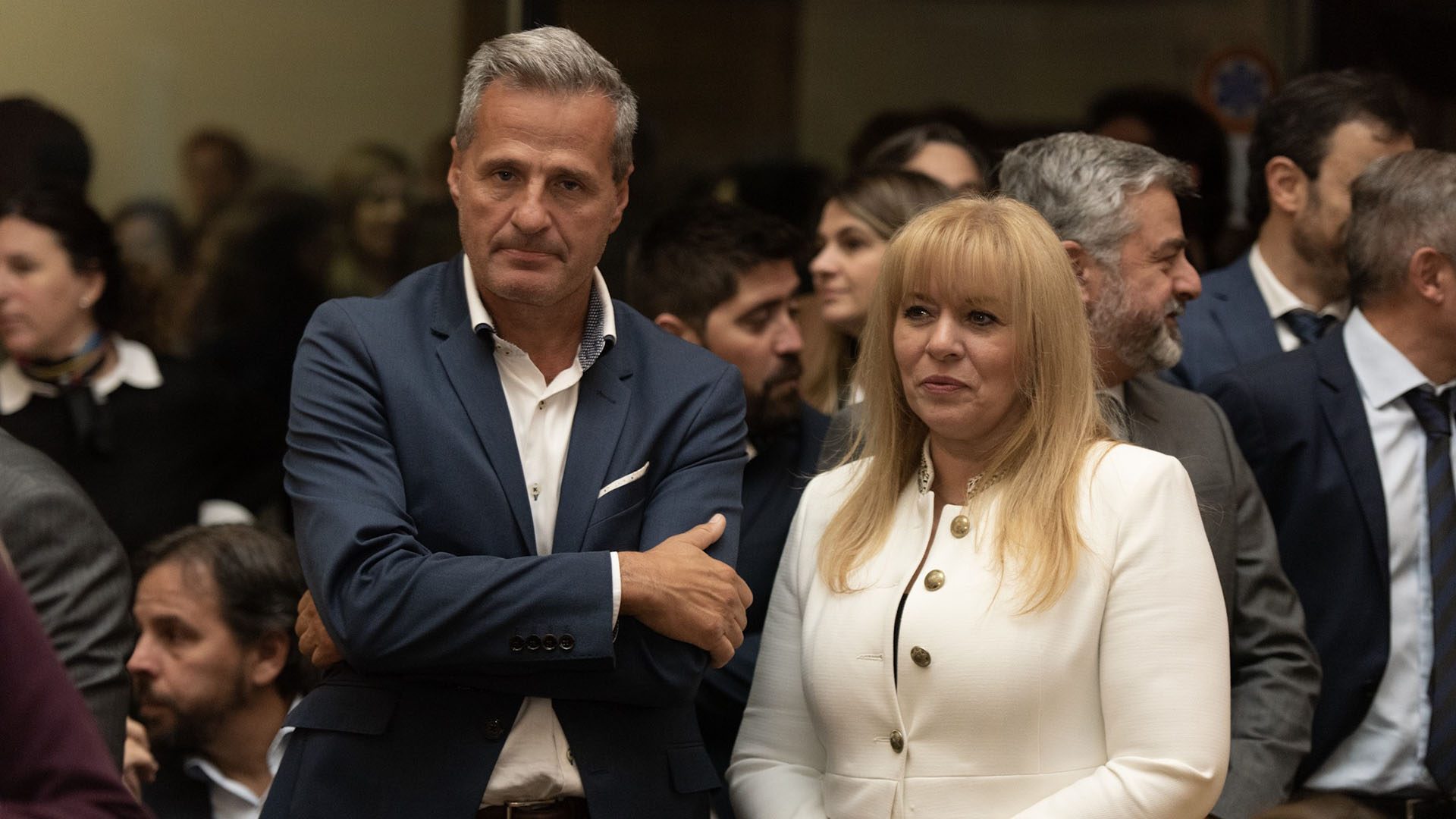 El fiscal federal Ramiro González y la jueza Karina Rosario Perilli.