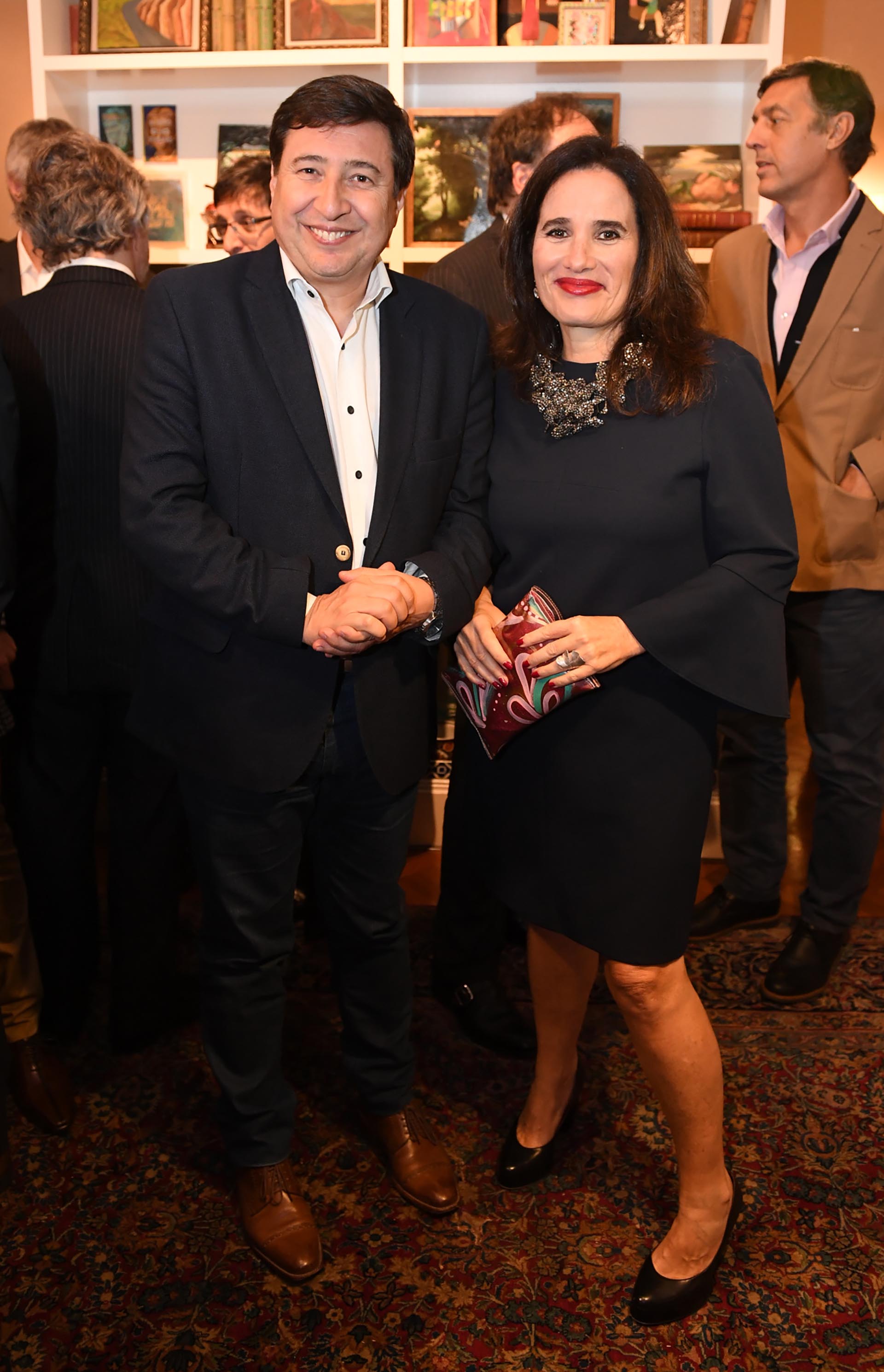 El diputado Daniel Arroyo y Carolina Biquard, ex directora del Fondo Nacional de las Artes