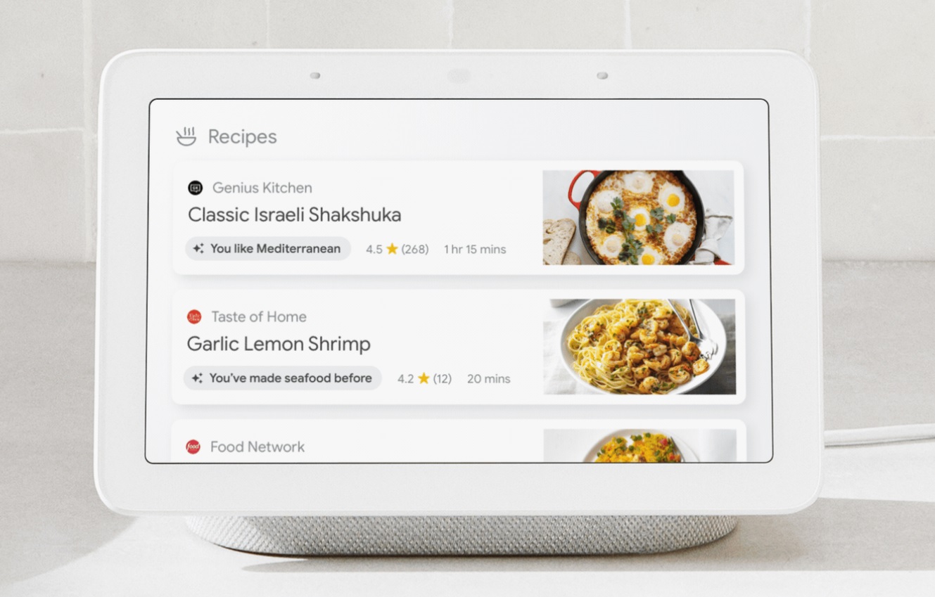 El Asistente ofrecerá recetas personalizadas según los intereses del usuario y el momento del día en que se realice la búsqueda.