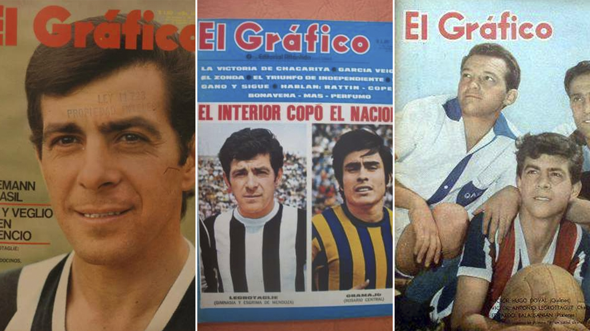 “El Víctor” en la tapa de distintas ediciones de la revista El Gráfico