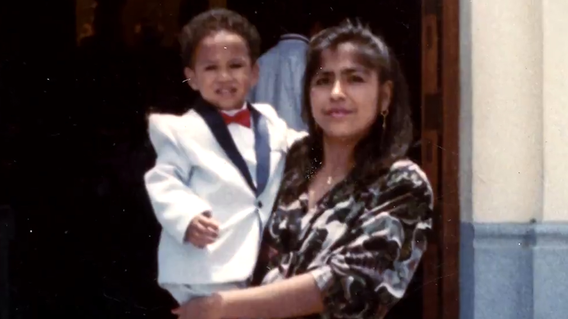 Tatiana Quiroz con su hijo
