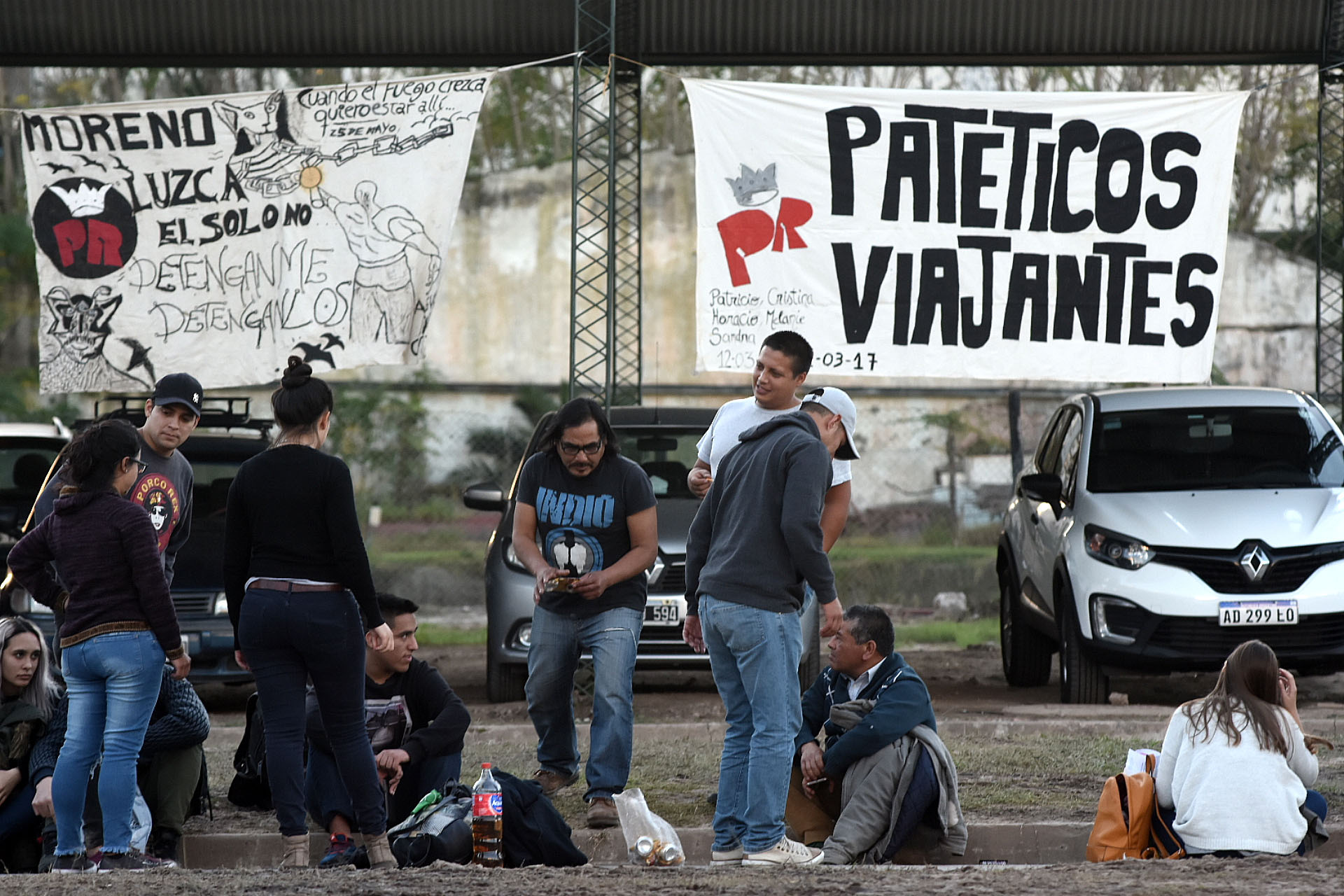 El aguante ante de la presentación