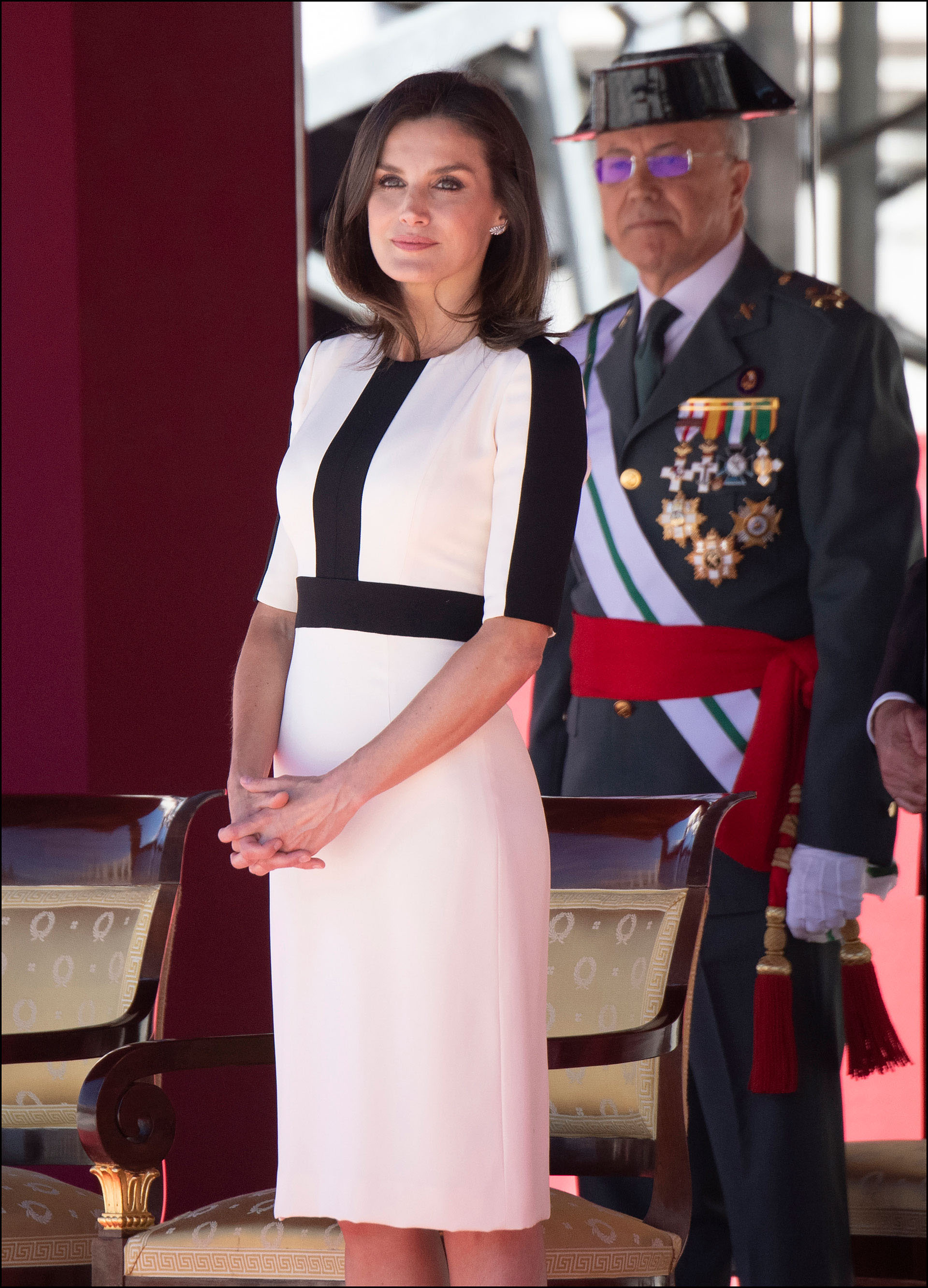 La Reina Letizia en el Palacio Real de Madrid.