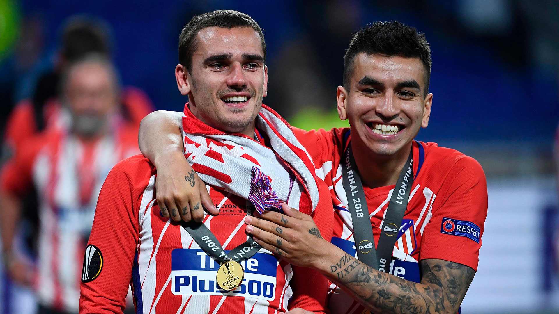 Griezmann ganó tres títulos con el Atlético Madrid (AFP)