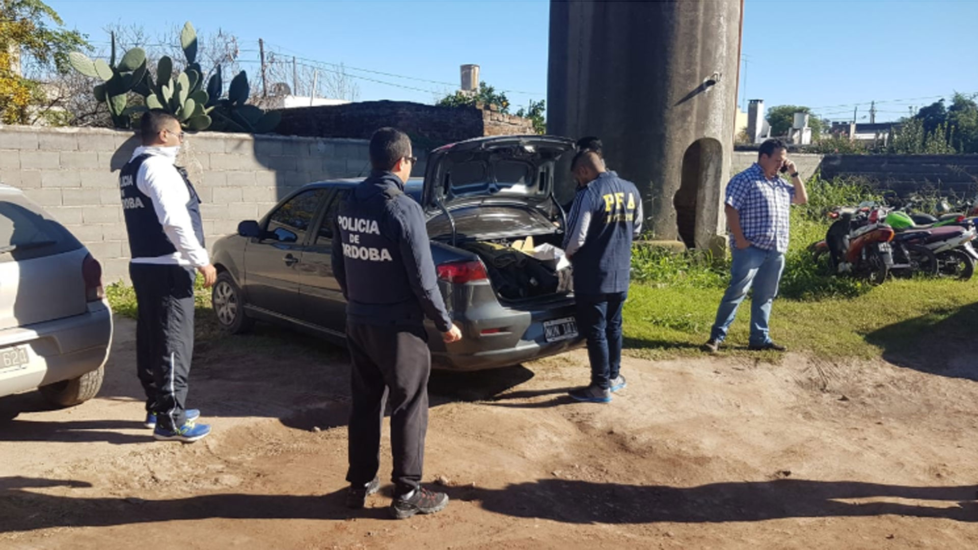 Operativo donde se detuvo al prófugo