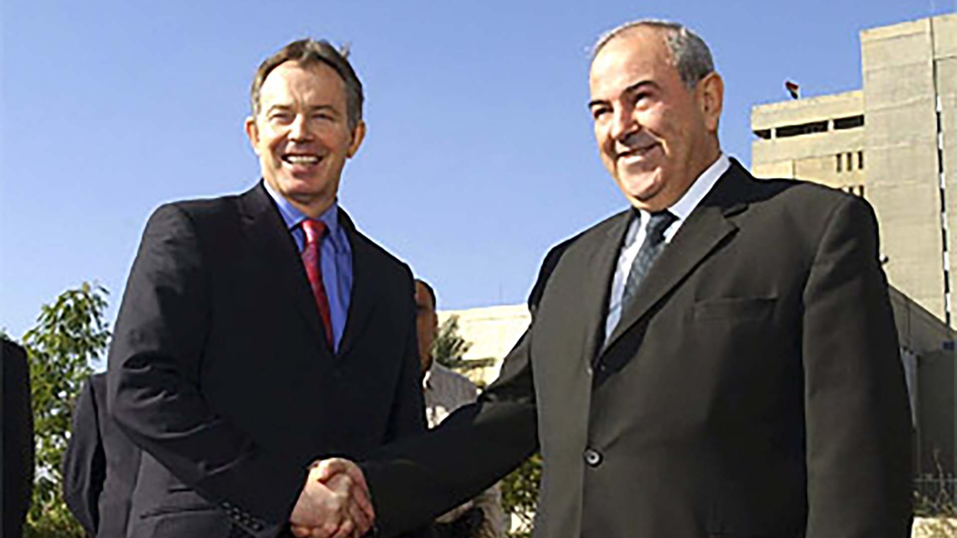 Otros tiempos. El ex primer ministro Tony Blair junto a a Ayad Allawi