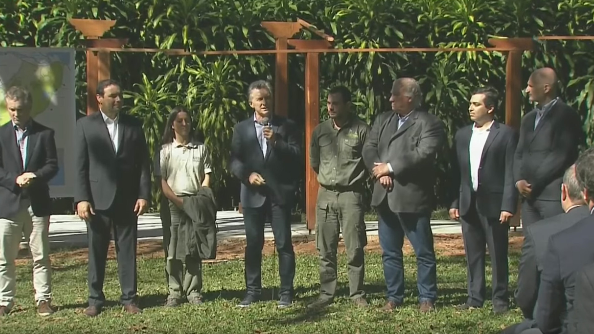 Macri hoy en Loreto, uno de los portales hacia los Esteros del Iberá