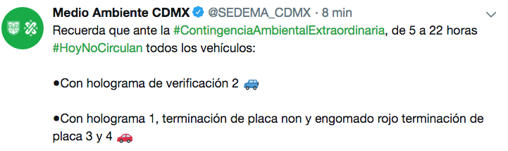 contingencia mier 15 mayo cdmx