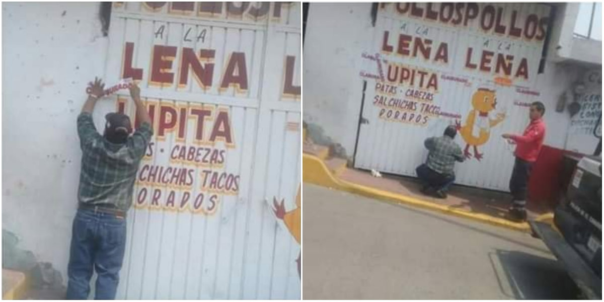 Las autoridades clausuraron el local donde se incitó a golpear a la mujer Foto: Ayuntamiento de Tequesquitla, Tlaxcala