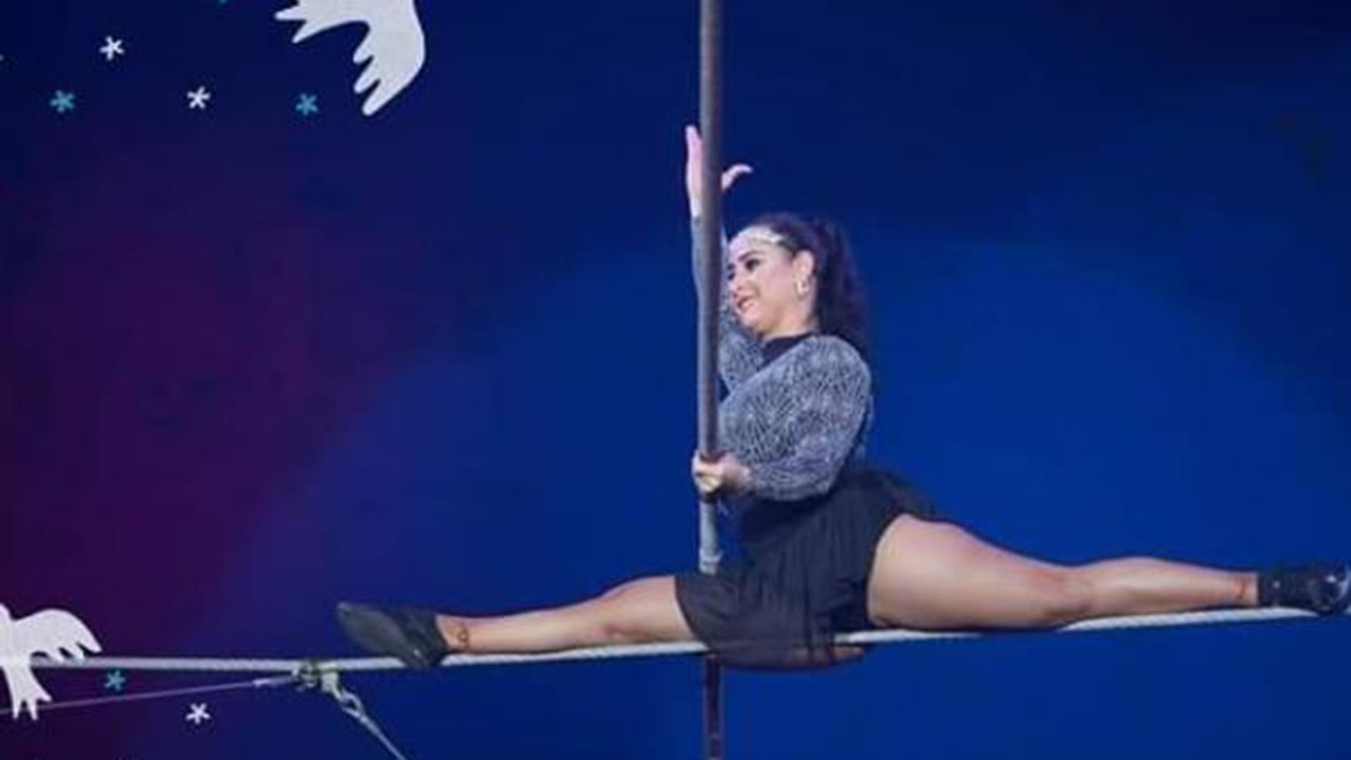 La joven realizaba una rutina llamada ‘pirámide con 7’ cuando resbaló de una cuerda. (Sabrina Roth)