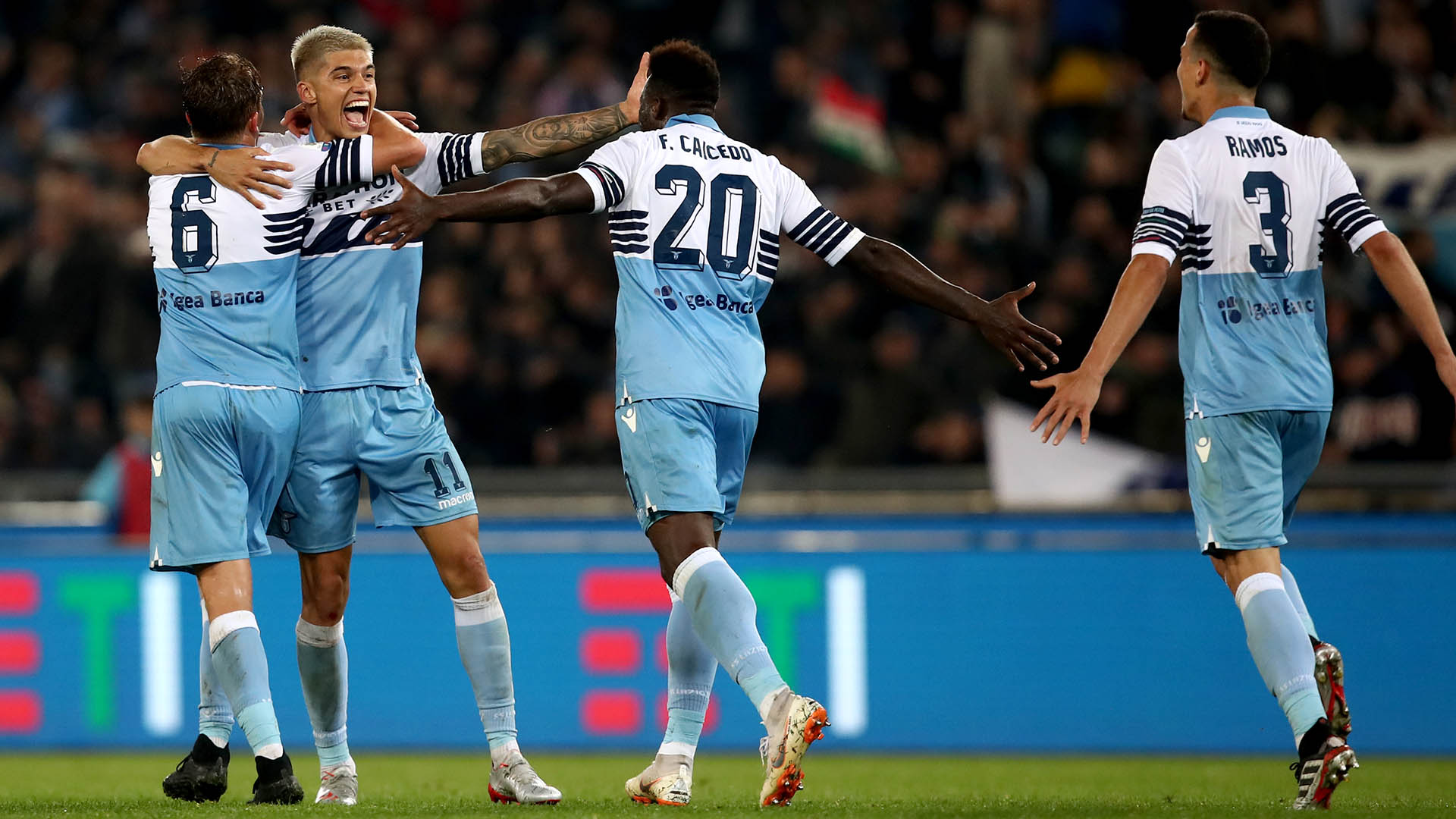 Joaquín Correa es una de las figuras de la Lazio, que acaba de ganar la Copa Italia(AFP)