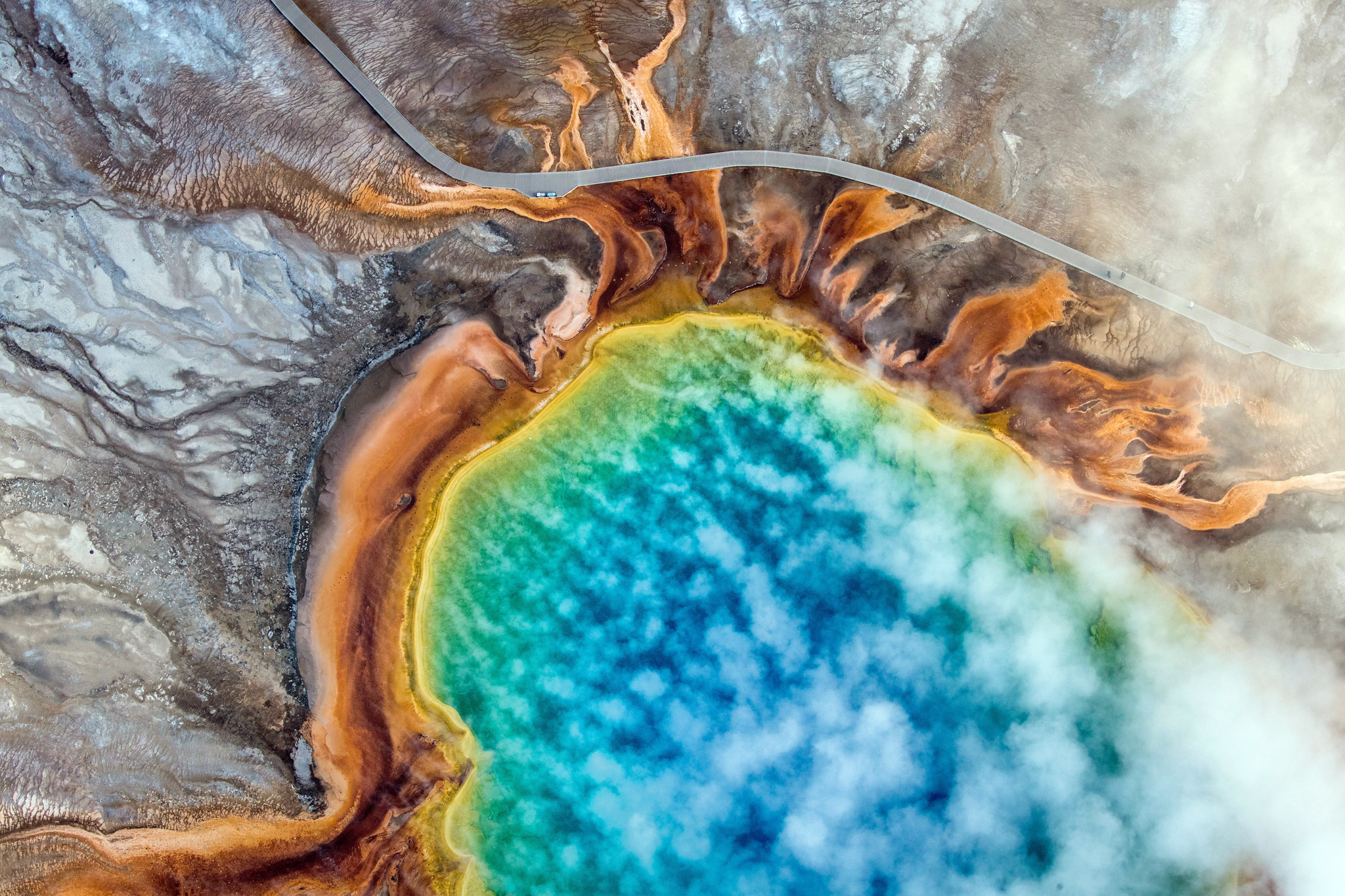 Gran Fuente Prismática, Parque Nacional Yellowstone. Octubre de 2018. (Josh Haner/The New York Time)