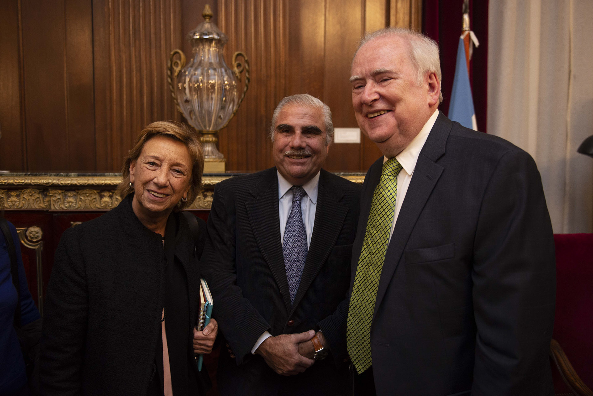 Alberto A. Allemand, rector de CAECE, y Angélica Cachanosky, vicerrectora
