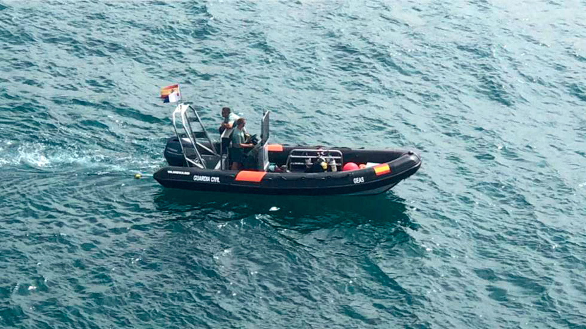 Imagen del operativo de búsqueda de la madre con su bebé (Guardia Civil)