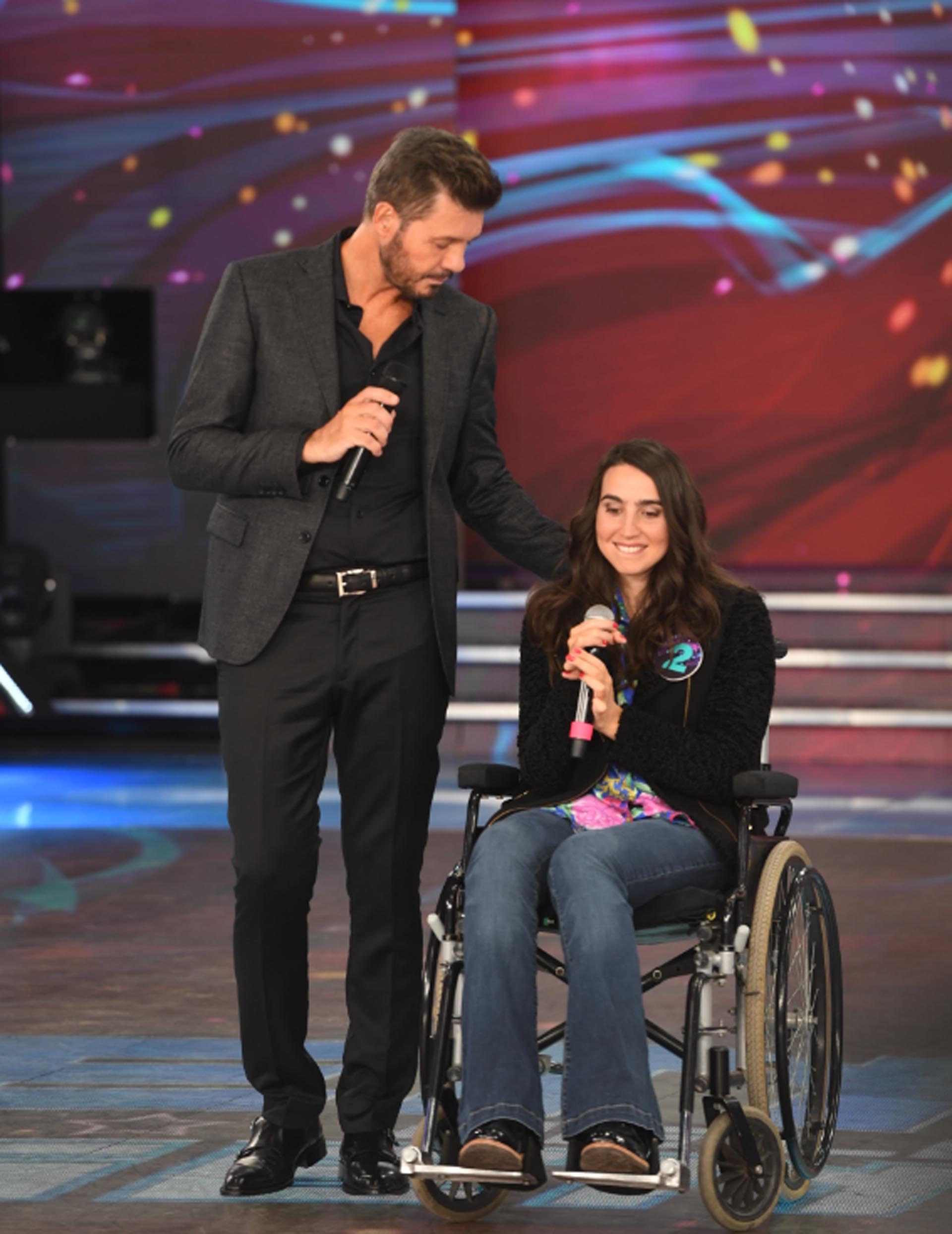 Josefina Delgado junto a Marcelo Tinelli (Foto: LaFlia)